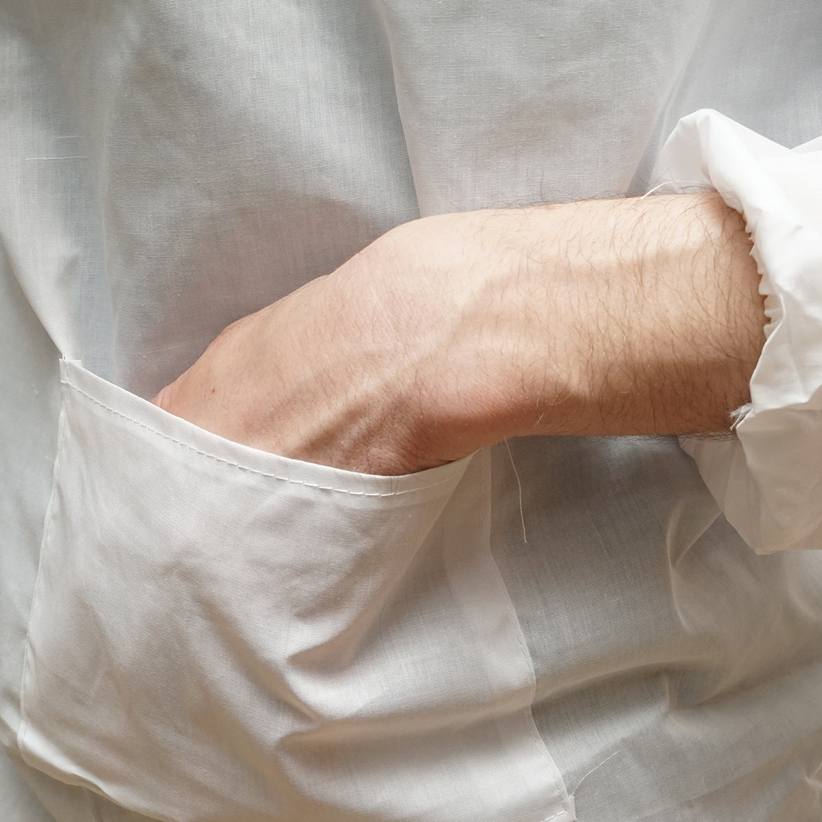 Fehér méhész kabát XXL méretben, védőmaszkkal