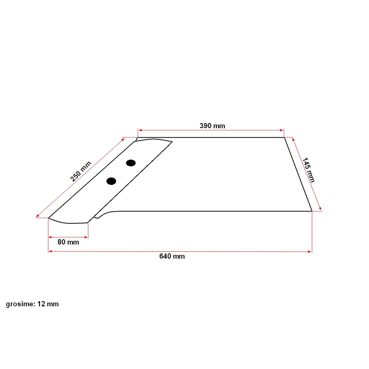 Vakcsoroszlya bal oldali, Vogel & Noot WSM40 PK701401M típus