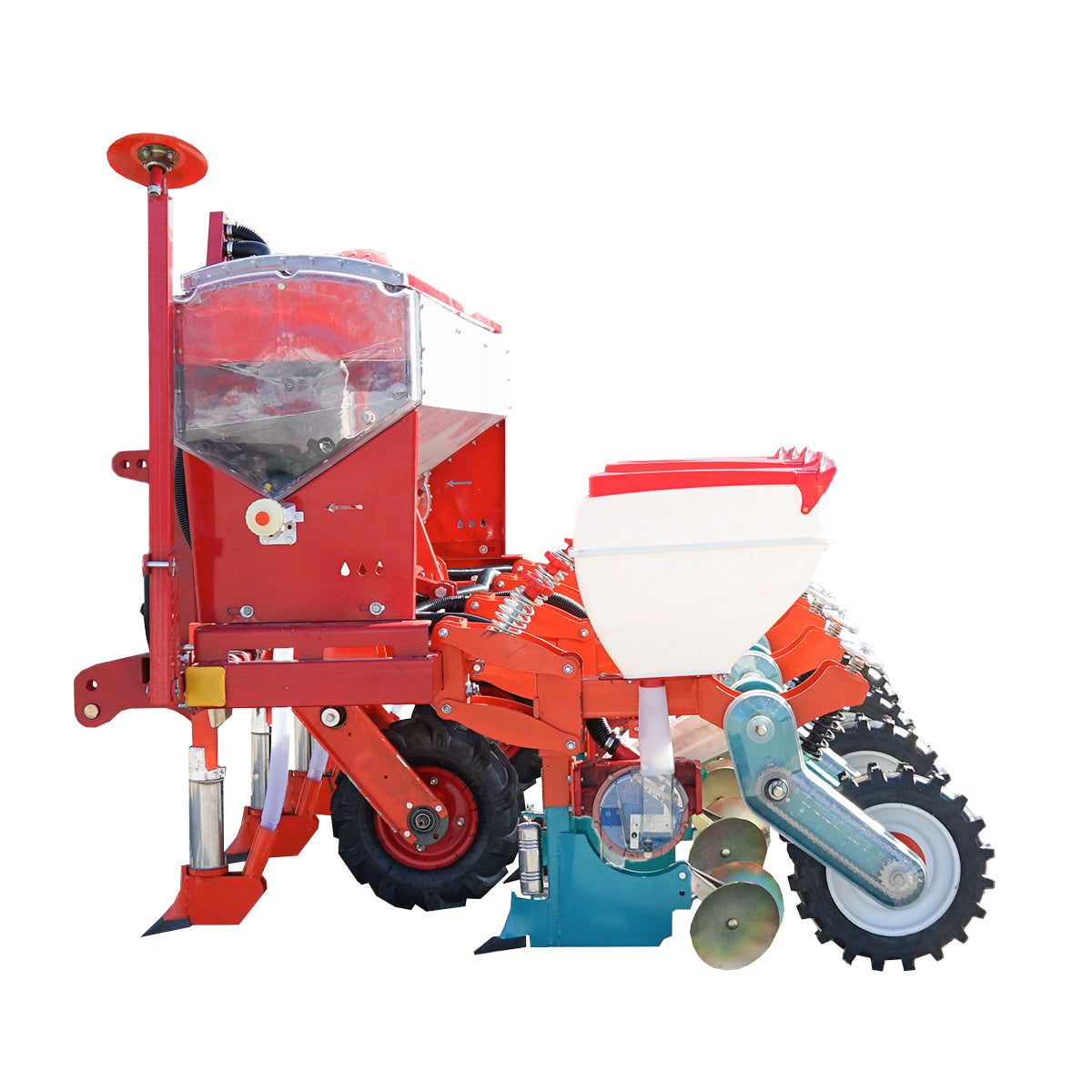 Kukorica vetőgép, 4 szektoros, vákuumos – Konig Traktoren