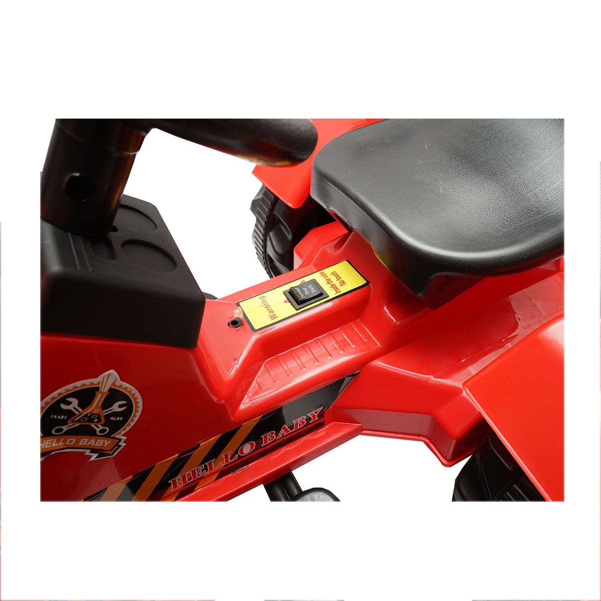 Elektromos traktor pótkocsival és akkumulátorral gyerekeknek, játék 3-6 éveseknek Hello Baby, Breckner Germany