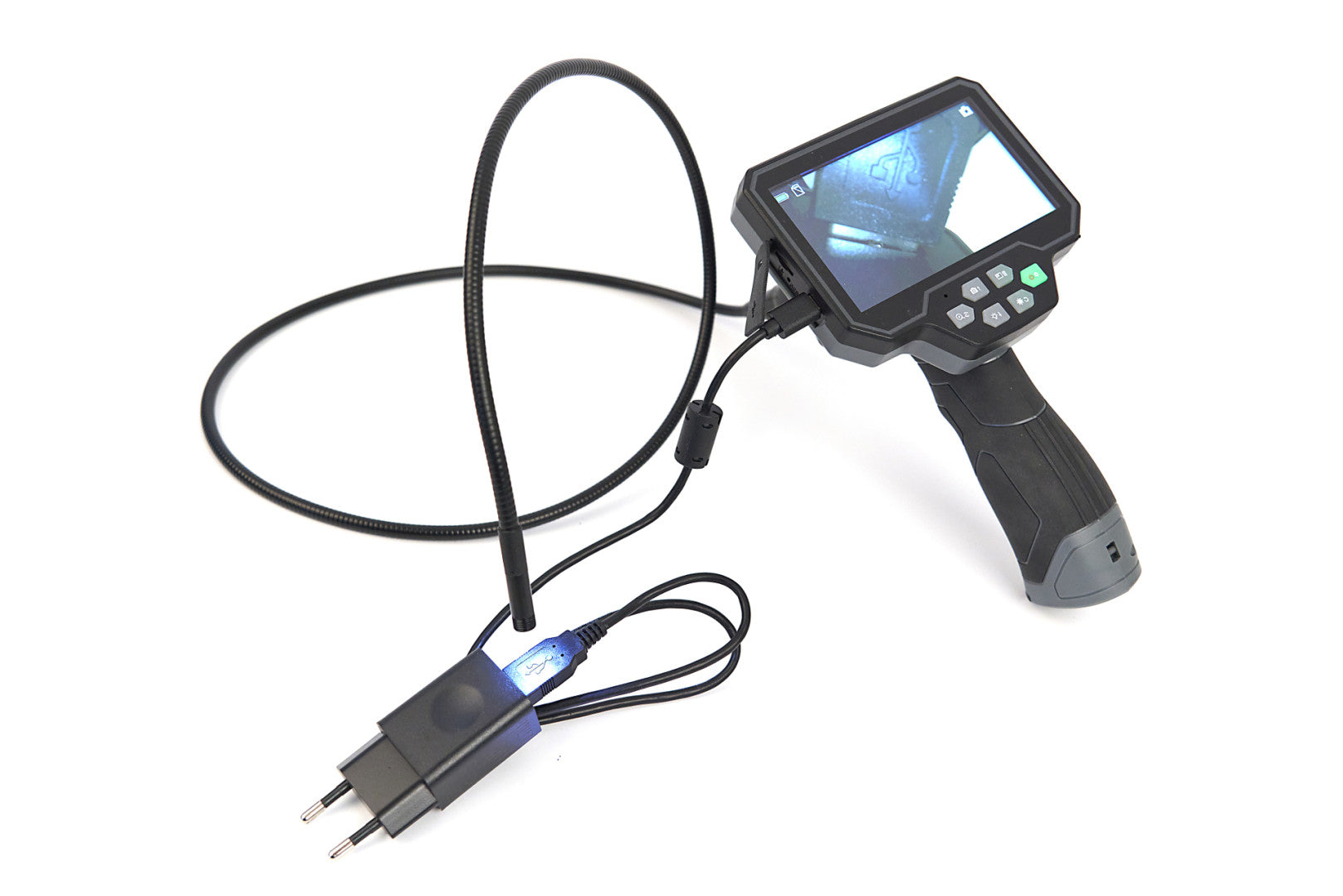 5 hüvelykes endoszkópkamera LCD kijelzővel