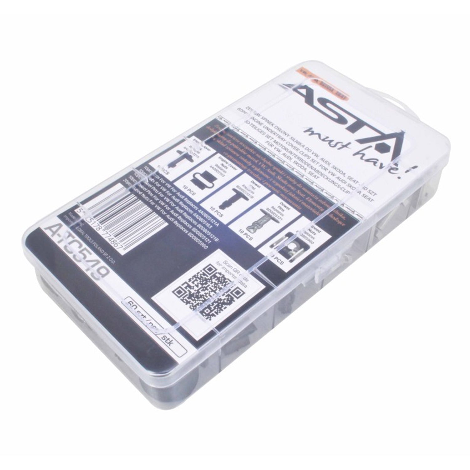 ALSÓ MOTORVÉDŐ BURKOLAT RÖGZÍTŐ KÉSZLET - VAG 60 DB