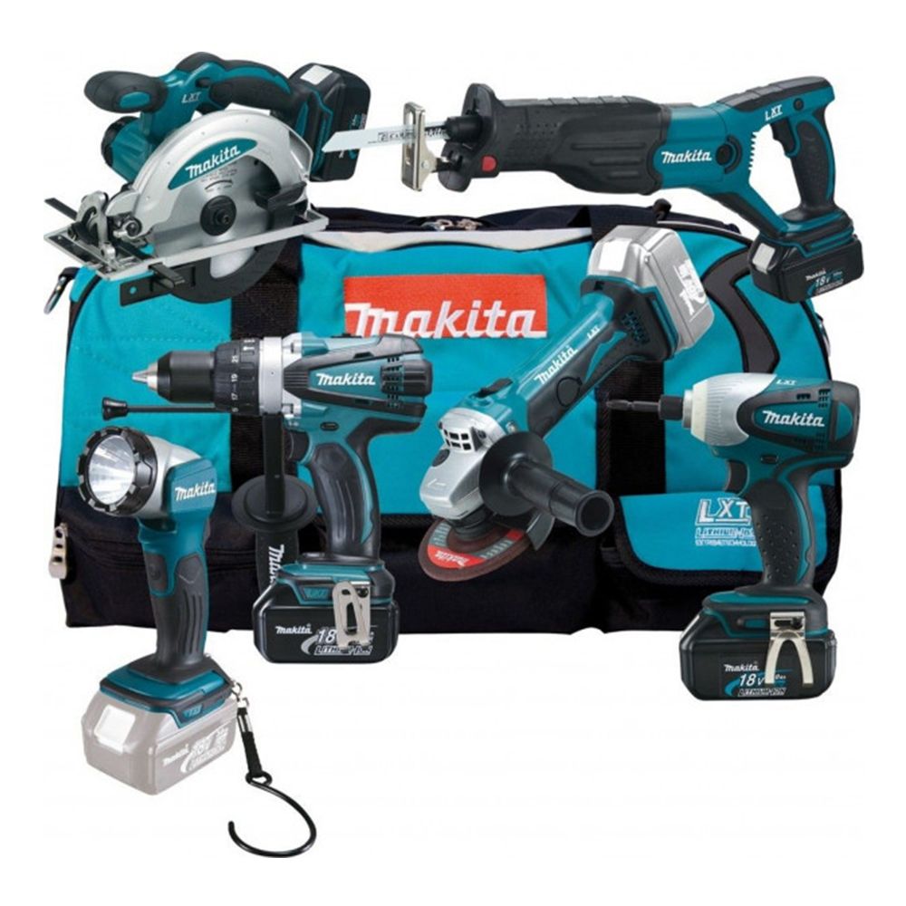 MAKITA  SZERSZÁM KÉSZLET 6 DB LI-ION AKKUMULÁTORRAL 18V 3AH DLX6011