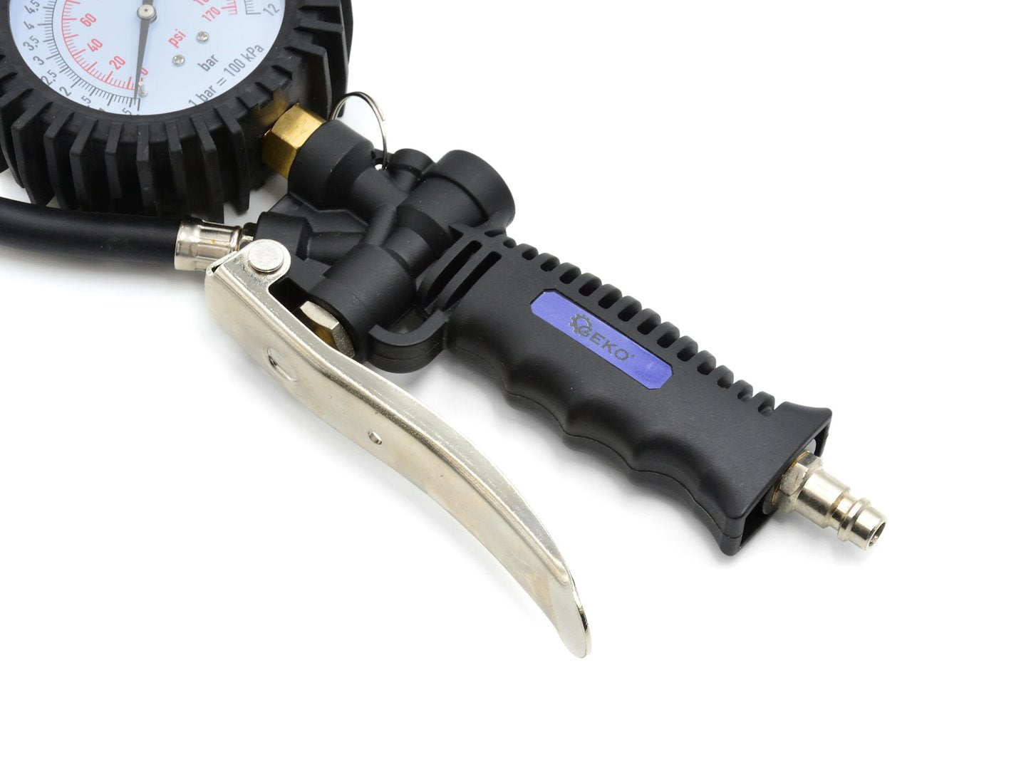 KERÉKFÚJÓ PISZTOLY ANALÓG NYOMÁSMÉRŐVEL