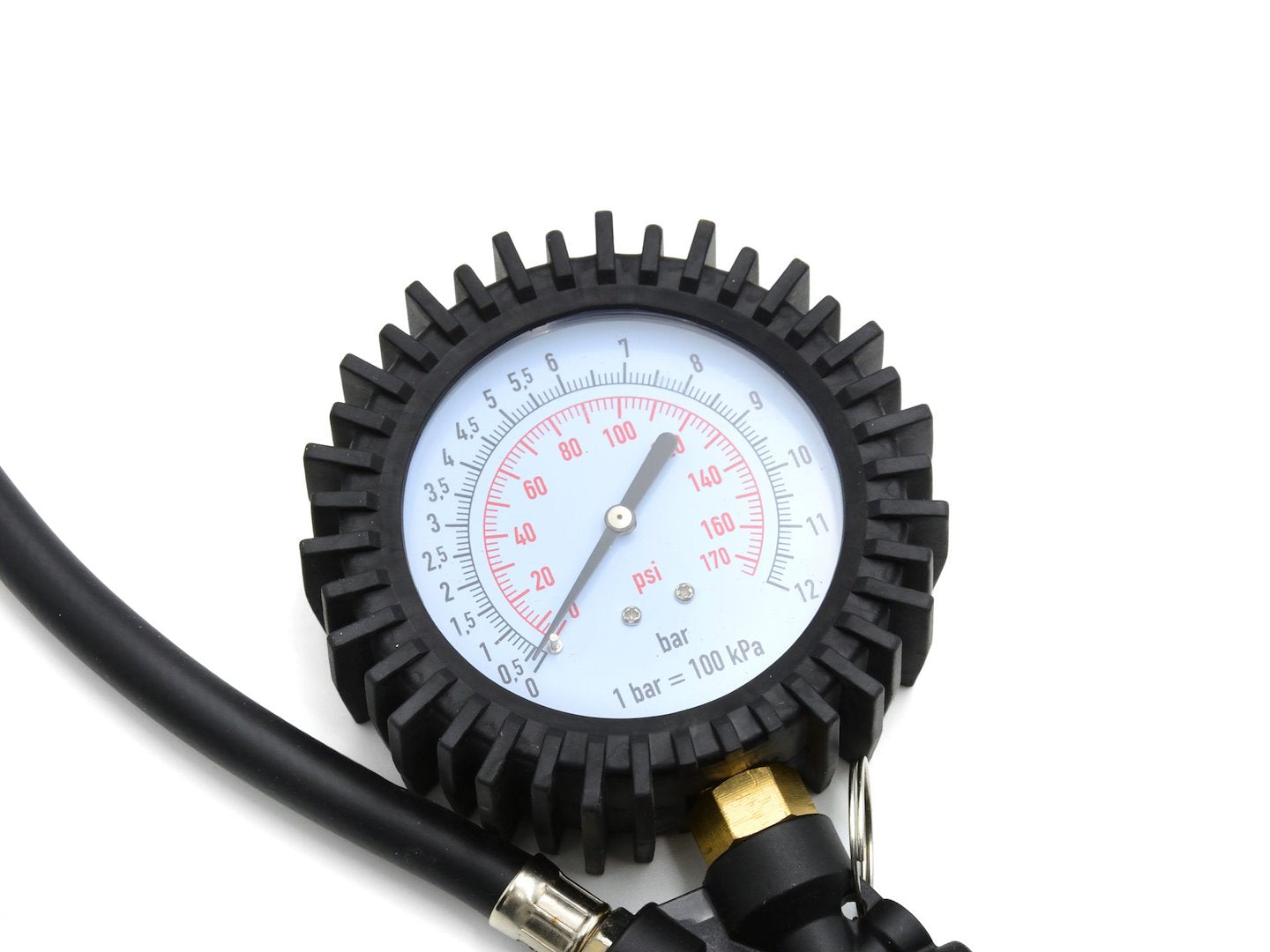 KERÉKFÚJÓ PISZTOLY ANALÓG NYOMÁSMÉRŐVEL