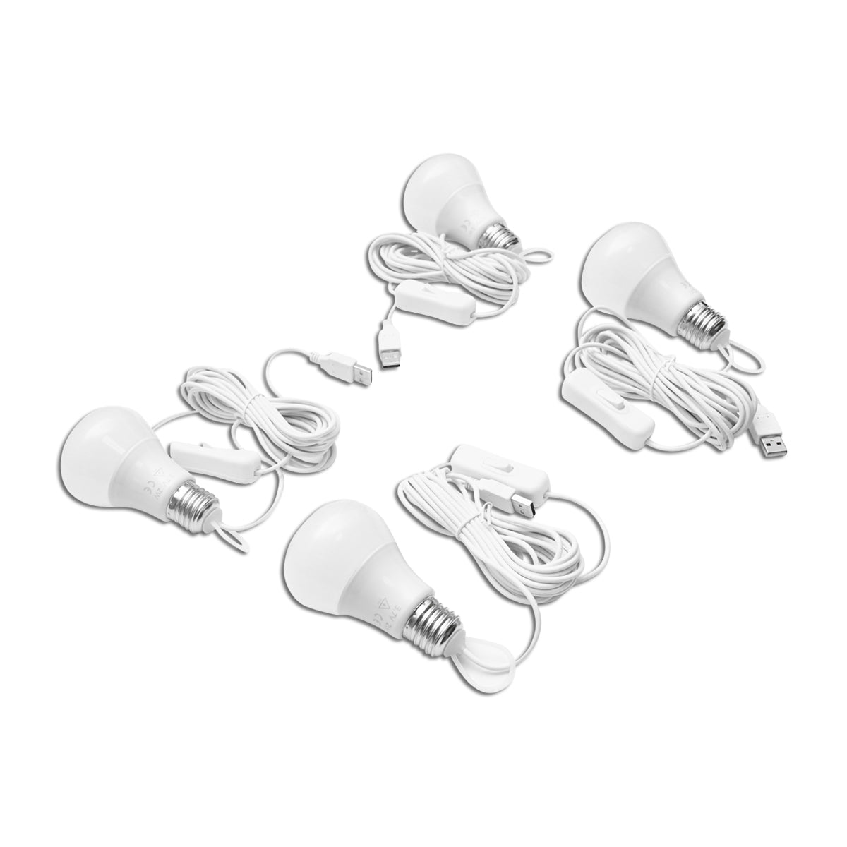 Világítási rendszer 4 db LED izzóval, 9V / 12W napelemmel és 1xUSB telefon töltéshez, Breckner Germany