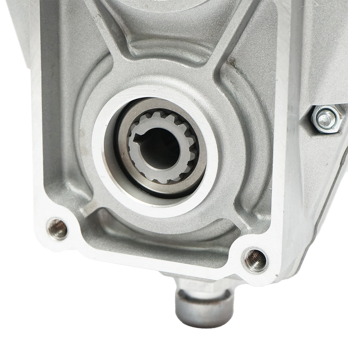 Fordulatszám-növelő alumíniumból, KM6001, apa típus, szabványos traktor tengelyprofilhoz, Z=6, 1 3/8", DIN 9611