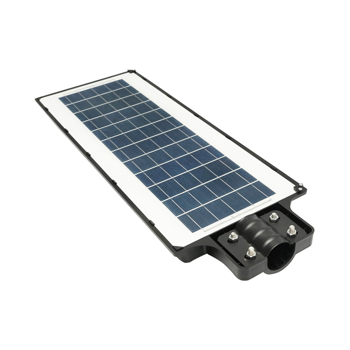 Napelemes LED utcai világítótest 200W, 6500K, IP65, hideg fény, mozgásérzékelővel, oszlopra szereléssel, Breckner Germany