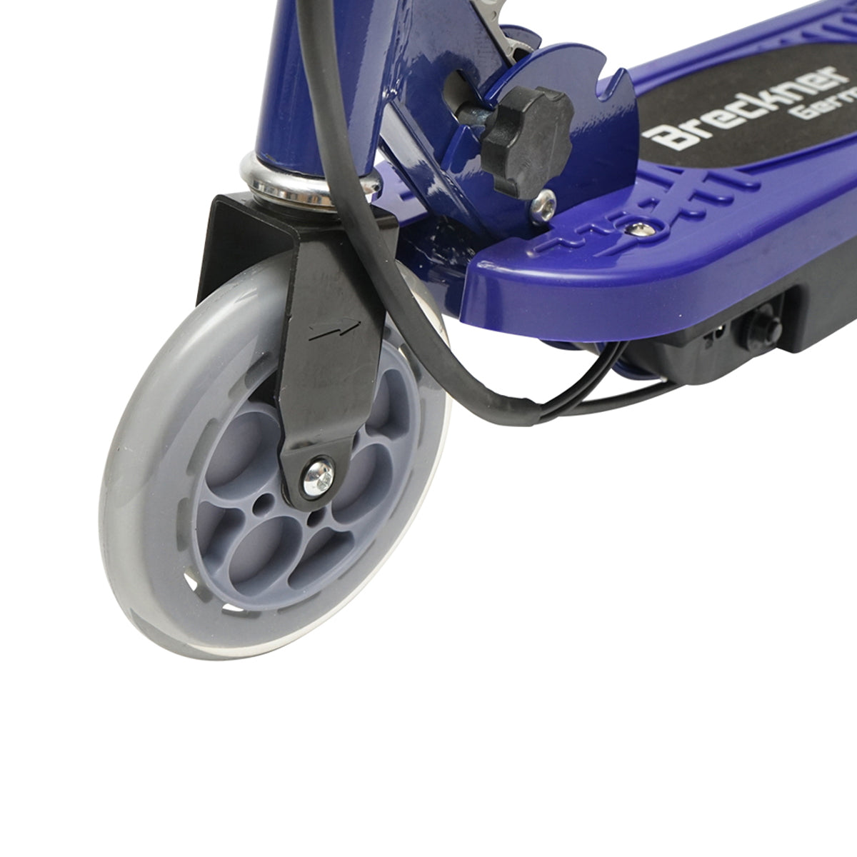 Elektromos roller gyerekeknek, kék, 120W, 24V, 4.5Ah, max. teherbírás 65 kg, max. sebesség 12 km/h, Breckner Germany