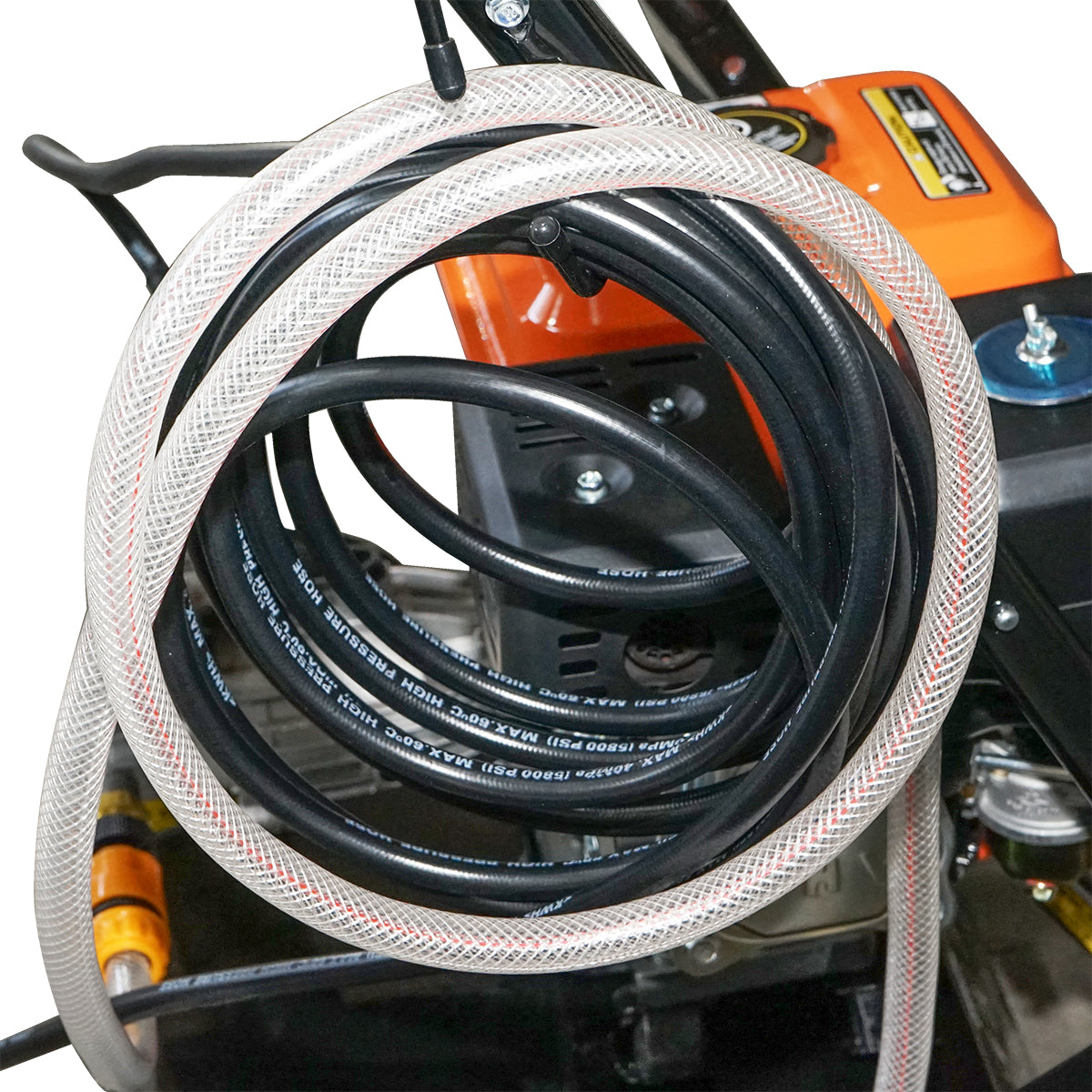 MAGASNYOMÁSÚ MOSÓ 7.5 LE 20 MPA TÖMLŐVEL ÉS SZÓRÓPISZTOLLYAL THOR