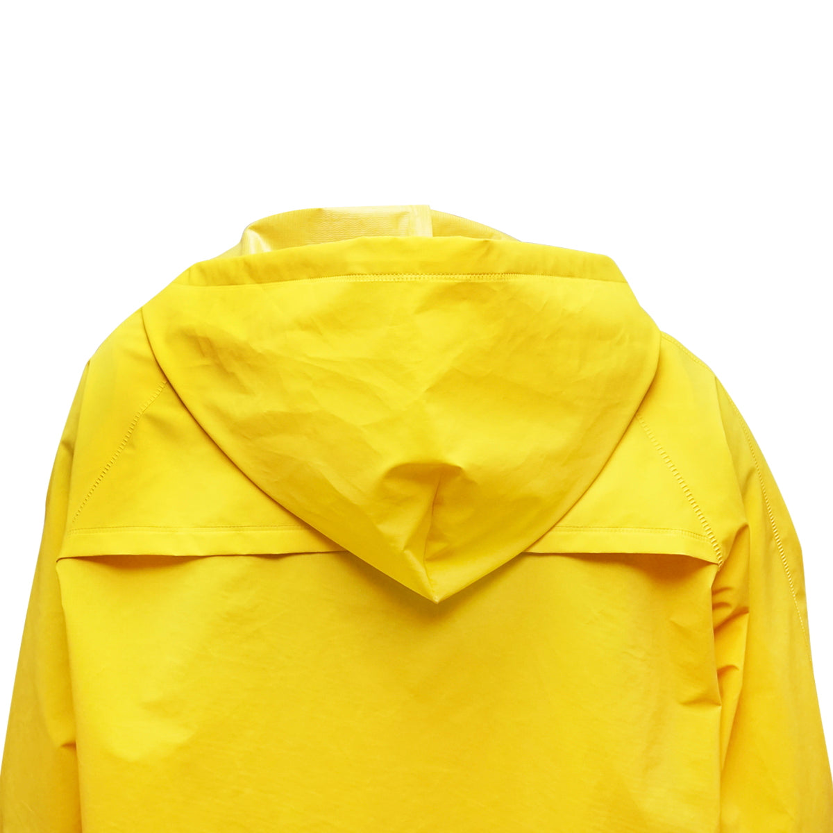 Esőálló munkaruha, XL méret, kapucnis kabáttal és kertésznadrággal, poliészter és PVC, sárga, Breckner Germany