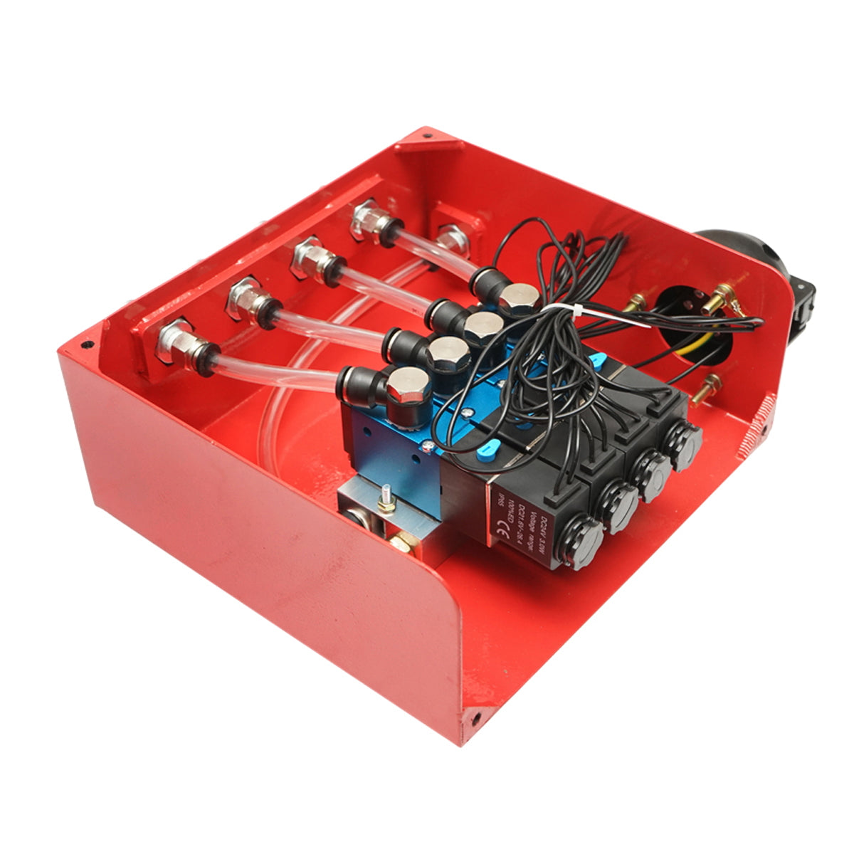 Elektromágnesszelep vezérlőegység csörlőhöz, 24V, 2 zárt / nyitott, erdészeti traktorhoz