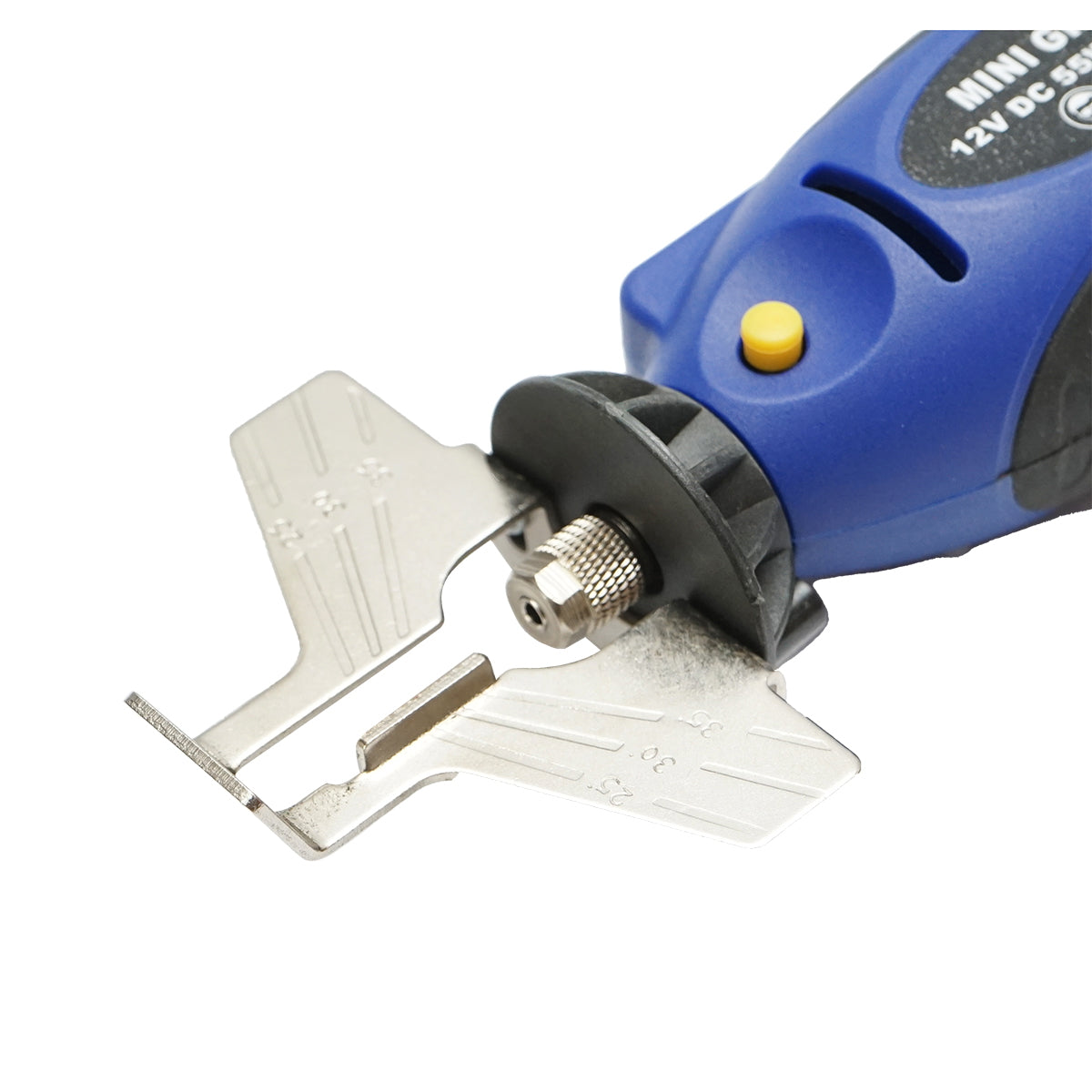 Hordozható elektromos láncélező, 12 V, 55 W, 25 000 ford./perc, láncfűrészhez