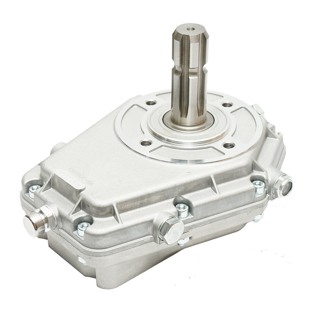 Fordulatszám-növelő alumíniumból, KM7001, apa típus, szabványos traktor tengelyprofilhoz, Z=6, 1 3/8", DIN 9611