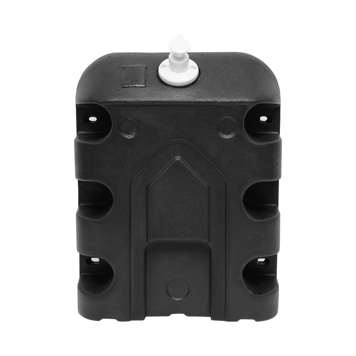 Víztartály 30 literes csappal és 250 ml-es szappanadagolóval fekete műanyag 332x420x331 mm