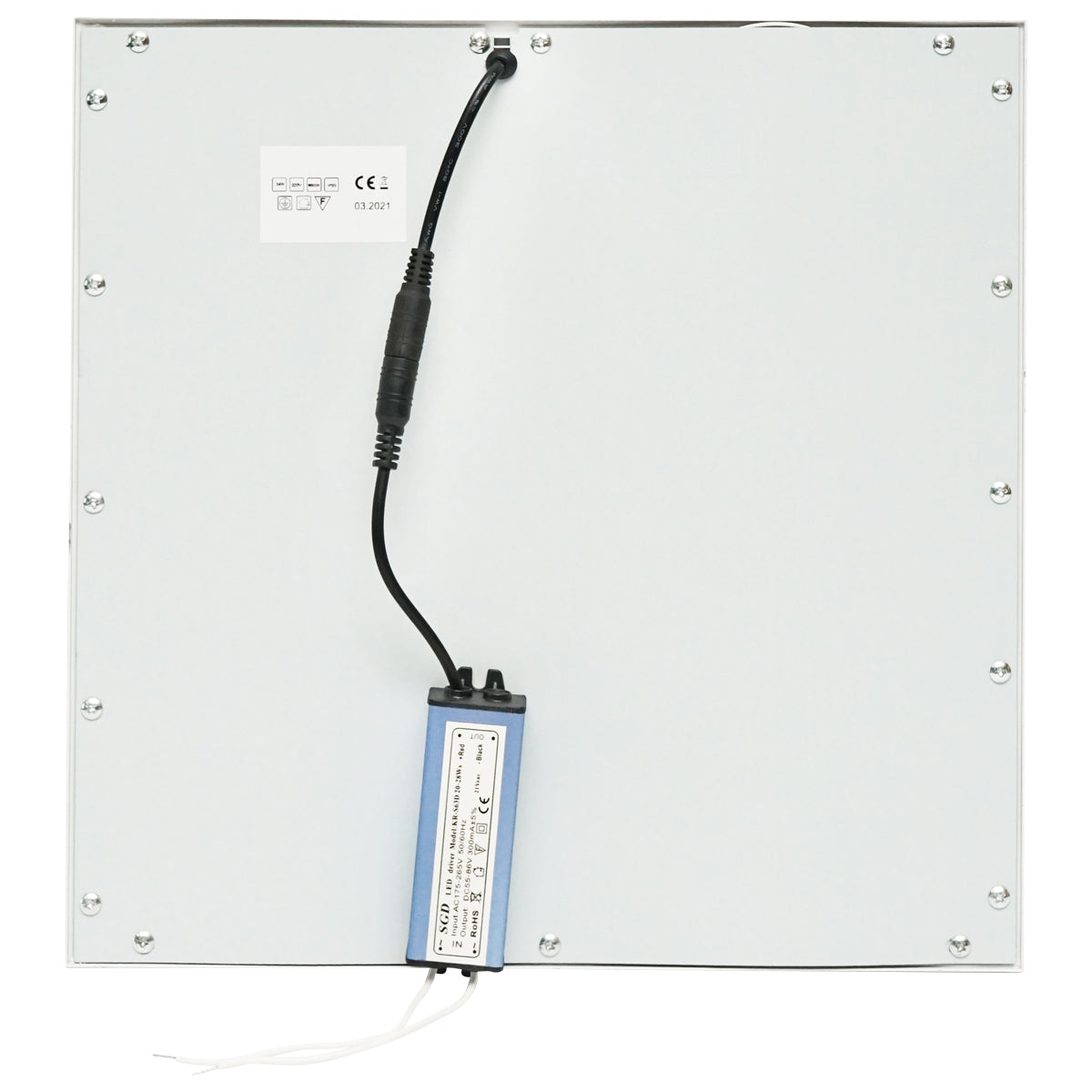 Slim LED panel 24W, 220V, 295x295x7 mm, álmennyezetbe, Breckner Germany