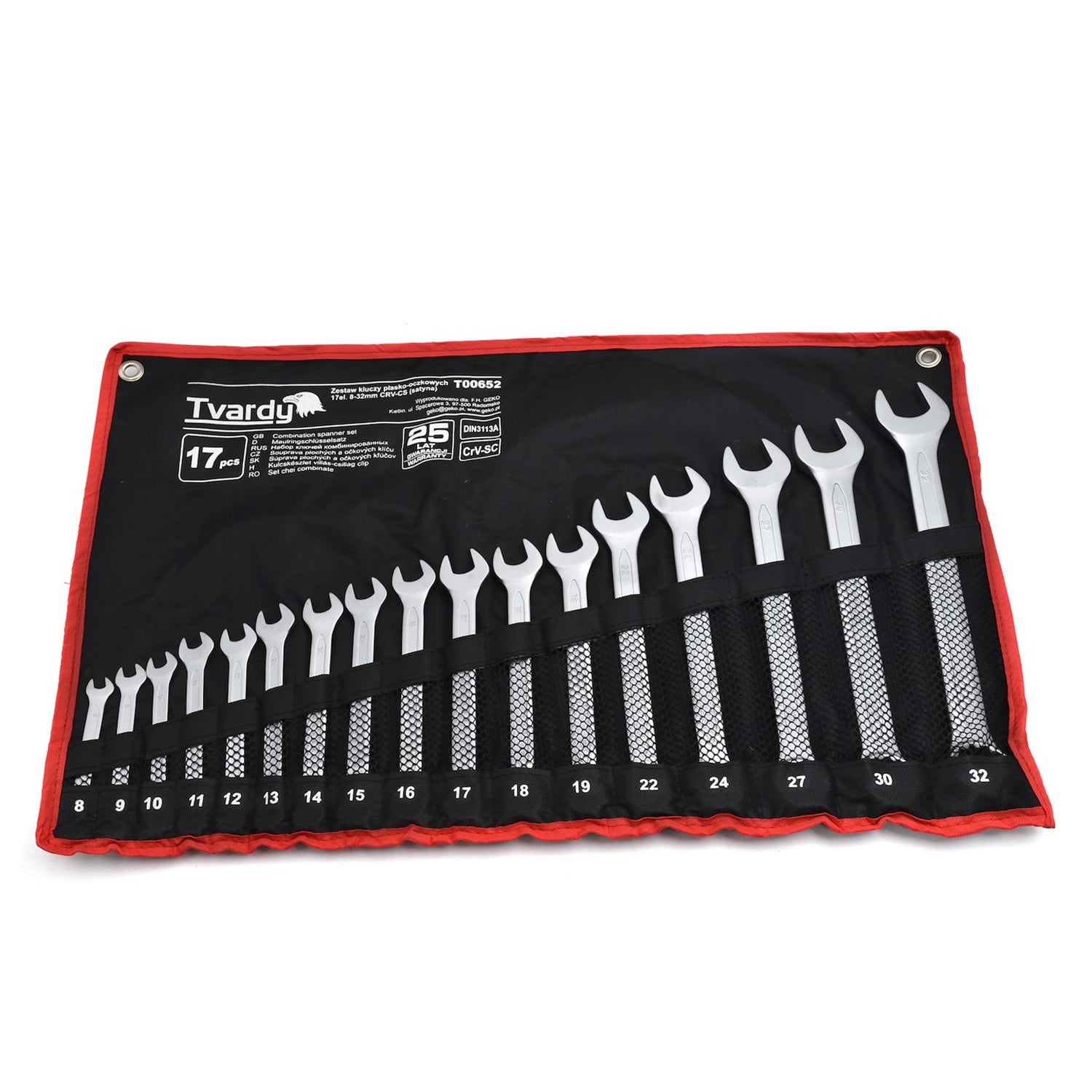 CSILLAG-VILLÁSKULCS KÉSZLET 8-32 MM 17 DB TVARDY