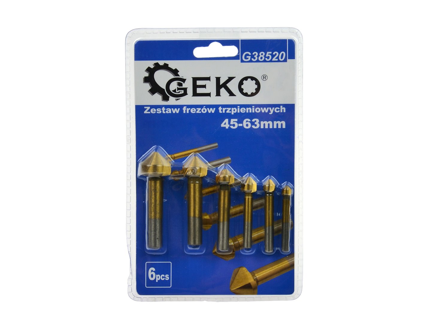 MARÓFEJ KÉSZLET HSS TIN 6,3–20,5 MM 6 DB GEKO