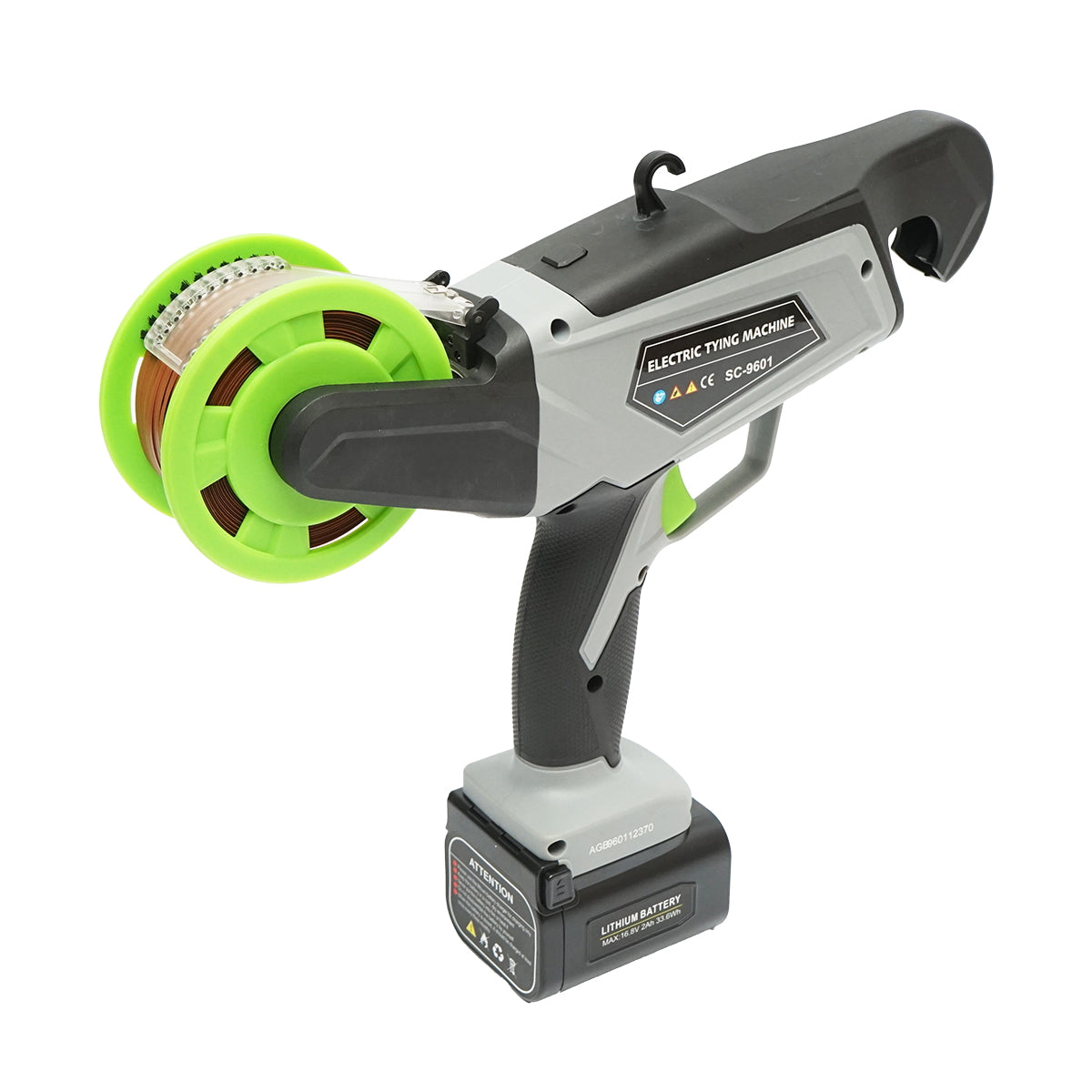 Automata kötözőgép szőlőhöz, zöldségekhez, gyümölcsfákhoz, 60W, Li-ion akkumulátor 16.8V, 25 mm átmérő