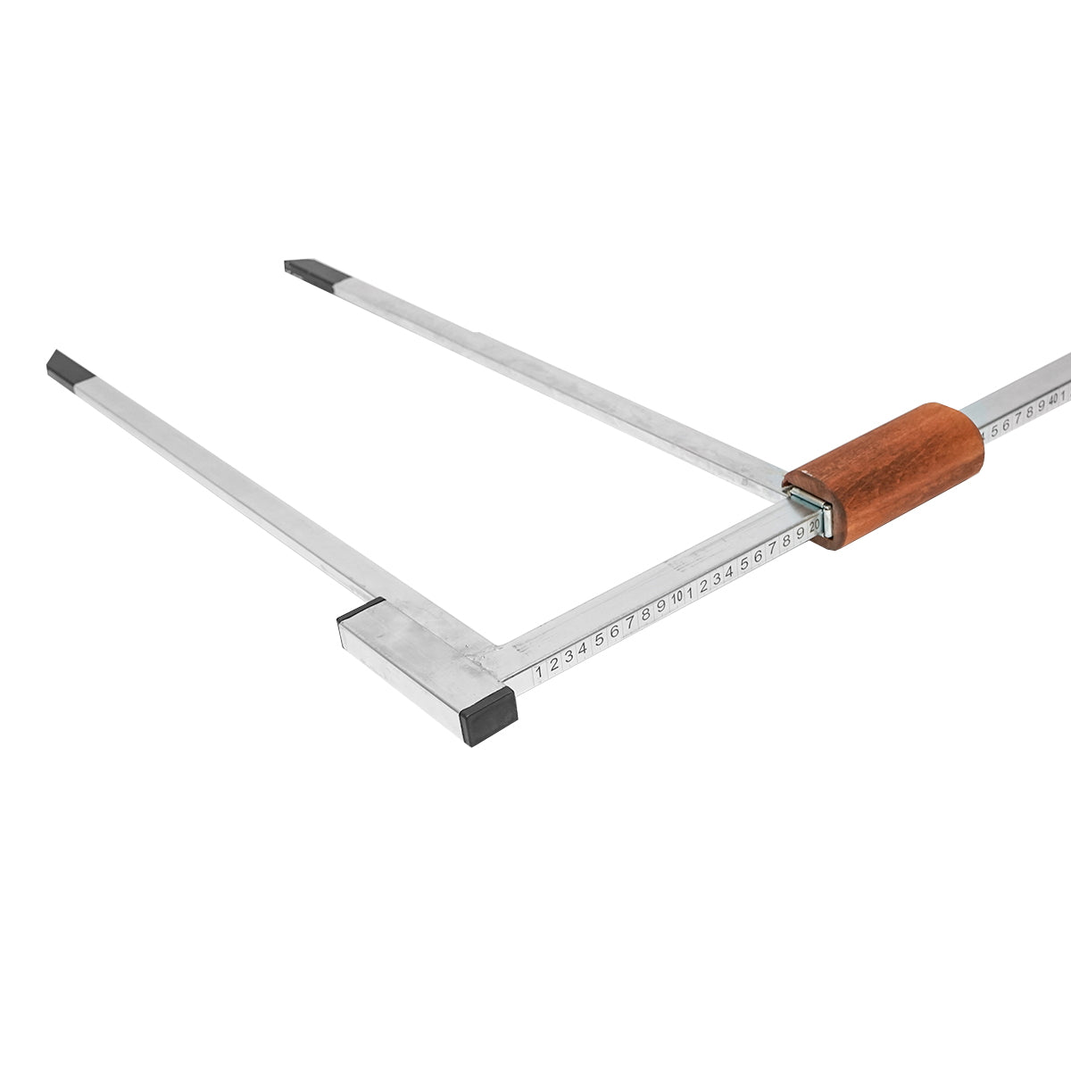 Fém erdészeti tolómérő 1200mm fa fogantyúval