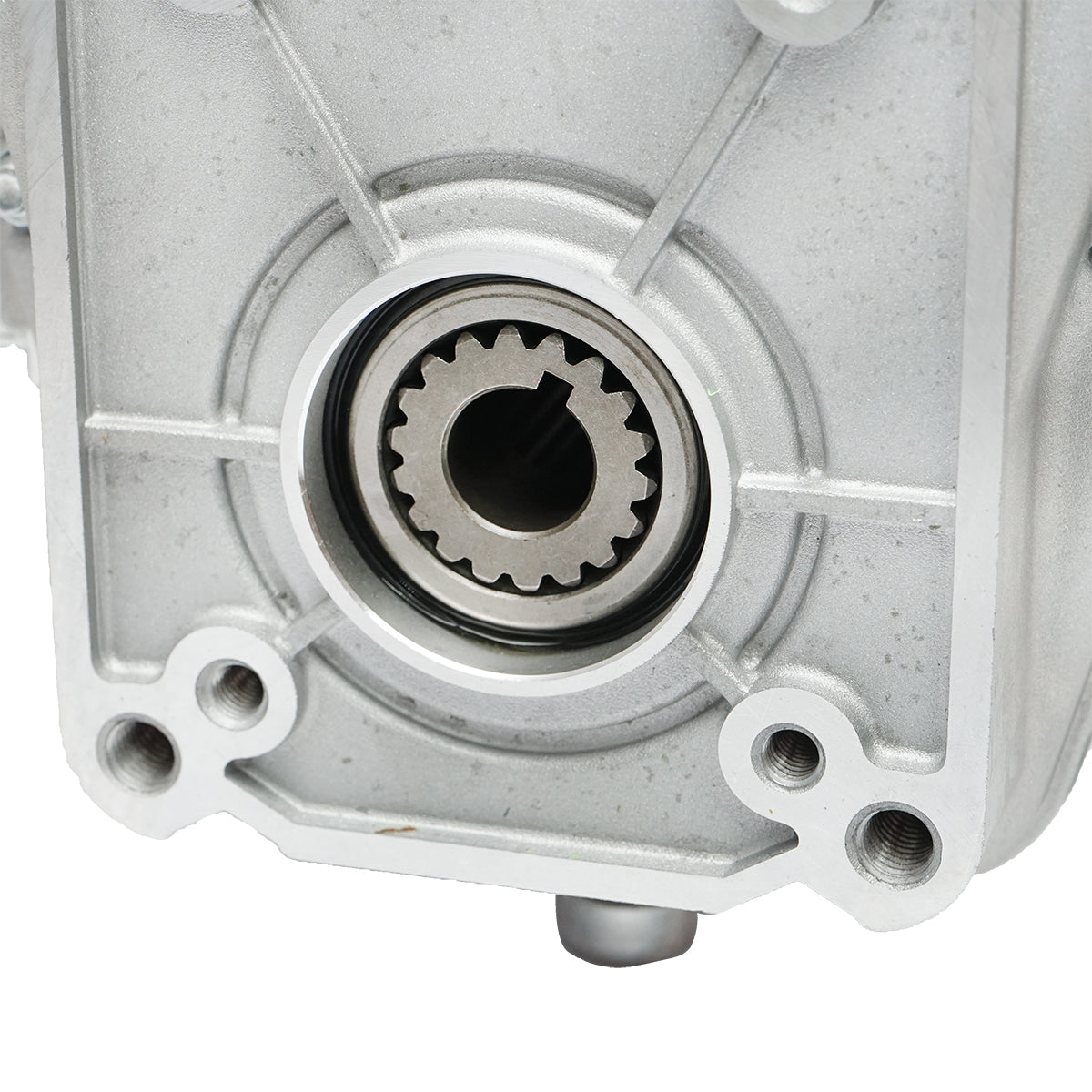 Fordulatszám-növelő alumíniumból, KM7004, anya típus, szabványos traktor tengelyprofilhoz, Z=6, 1 3/8", DIN 9611, szorítással