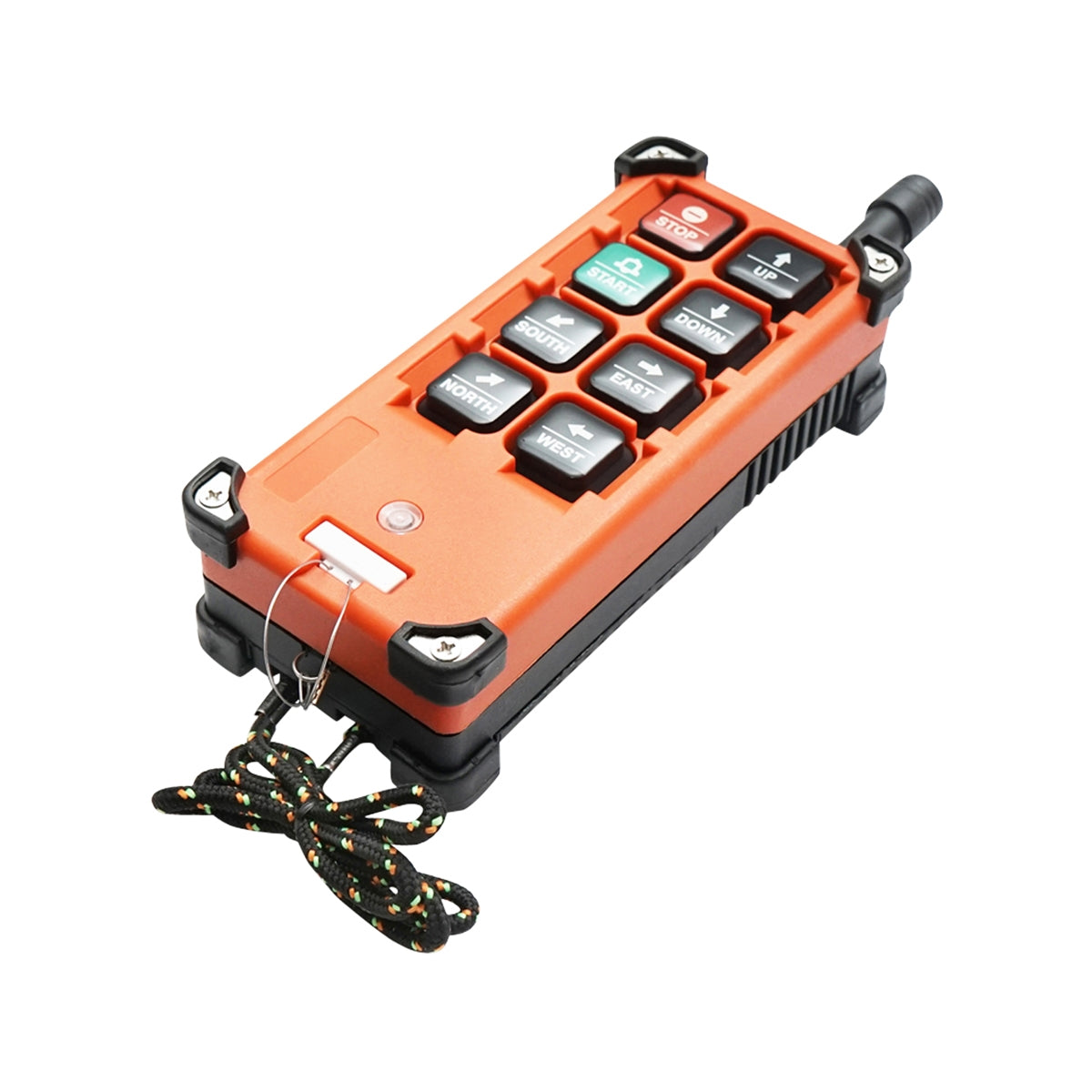 VEZETÉK NÉLKÜLI IPARI TÁVIRÁNYÍTÓ 6 VEZÉRLŐGOMBBAL AC 220V ÉS VÍZVÉDELEMMEL BRECKNER GERMANY