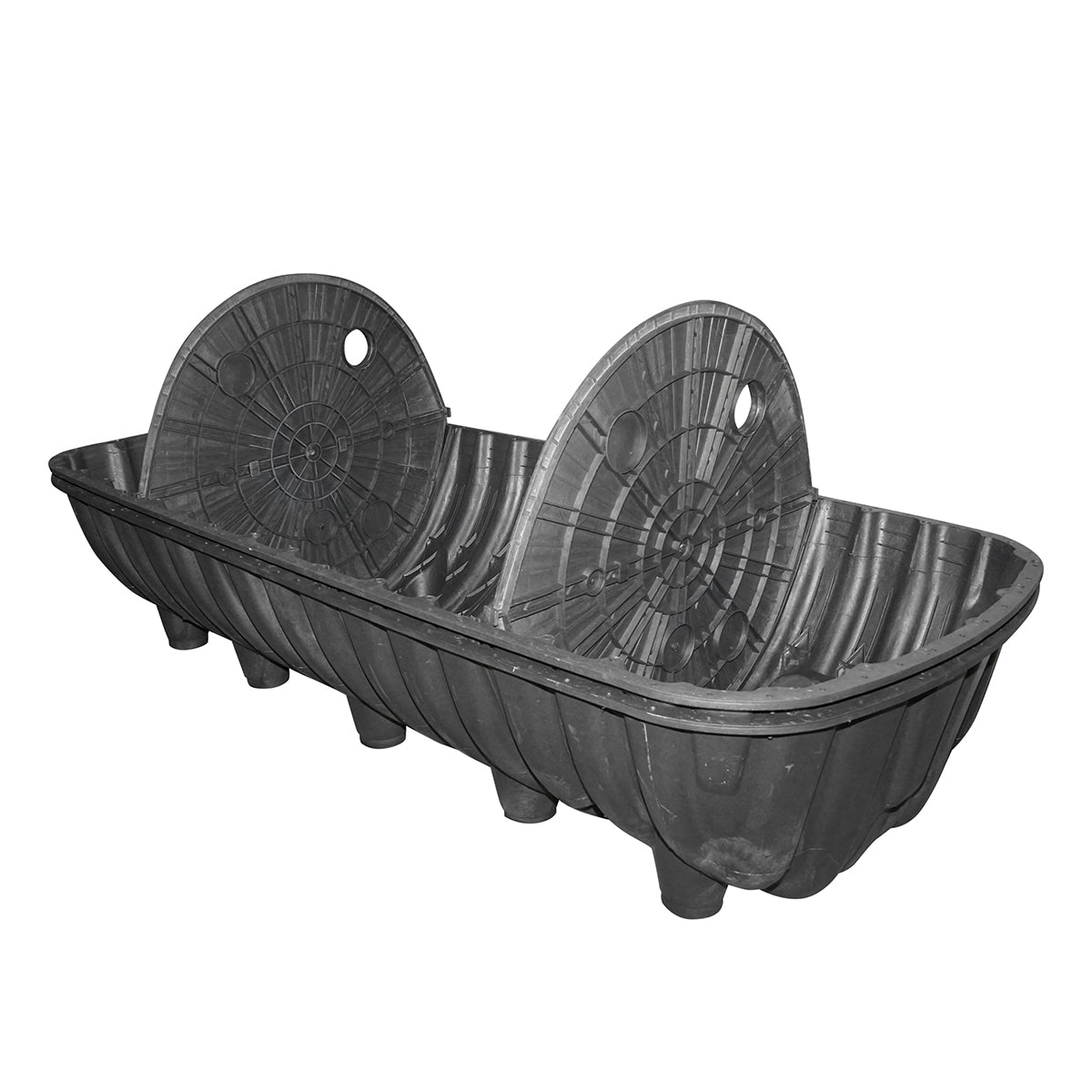 Szippantható szennyvíztartály 1500L, háromrekeszes, 4–6 fő részére, vízszintes