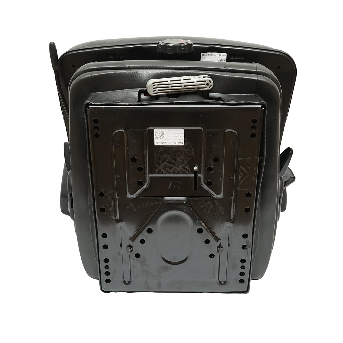 Univerzális állítható traktorülés biztonsági övvel, kartámasszal és mechanikus felfüggesztéssel, mérete: 830x610 mm