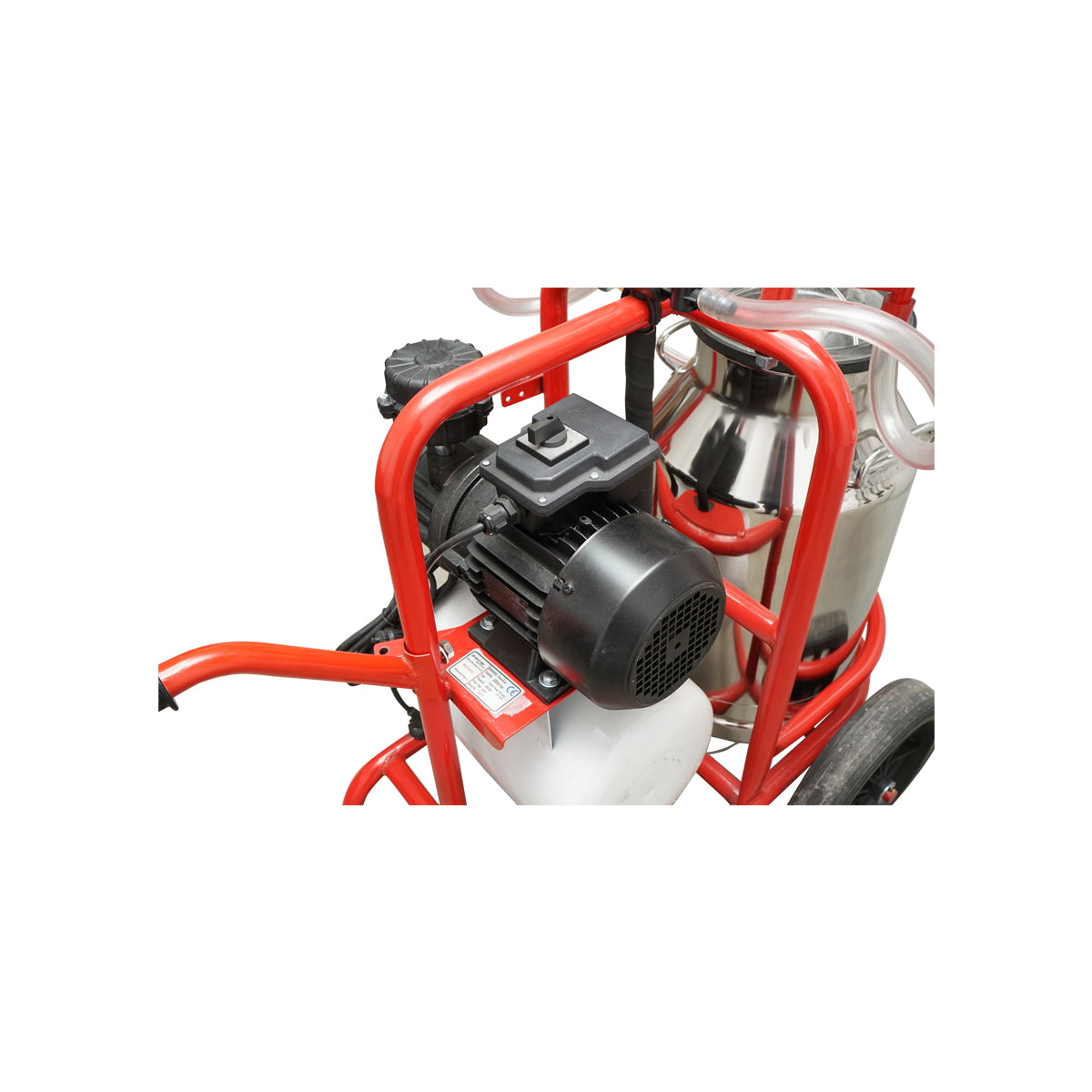 Tehénfejő gép 160 cc gyűjtőegységgel, horganyzott vázzal, 40 literes rozsdamentes acél tartállyal, 2 állásos, Breckner Germany