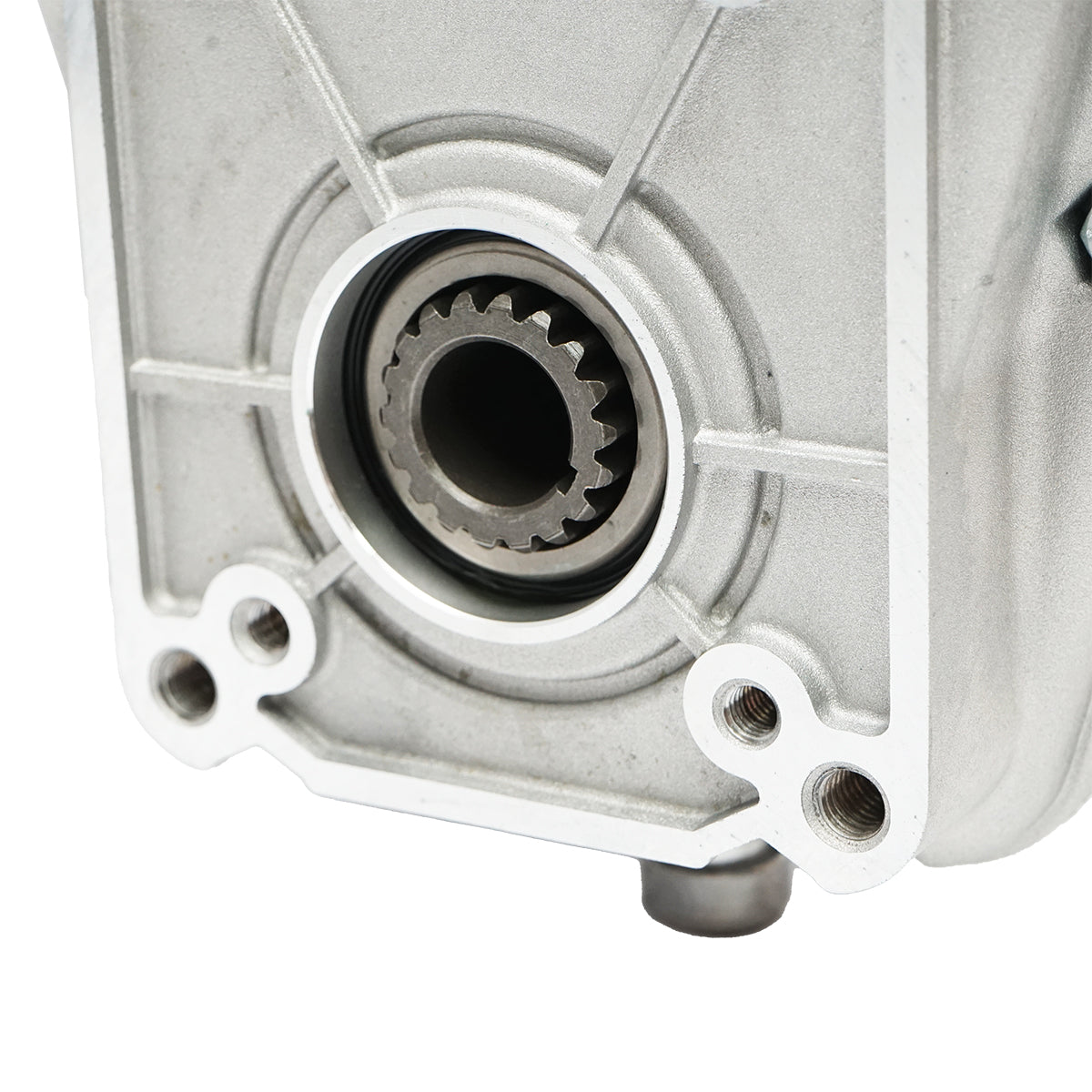 Fordulatszám-növelő alumíniumból, KM7001, apa típus, szabványos traktor tengelyprofilhoz, Z=6, 1 3/8", DIN 9611