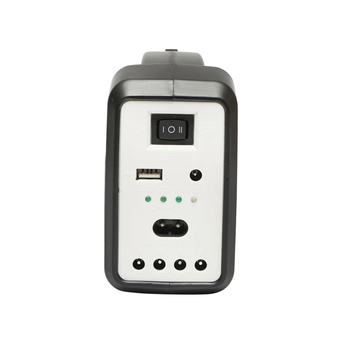 Hordozható LED világítási készlet 3 izzóval/projektorral, napelemmel és 6V, 4.5Ah akkumulátorral, horgászathoz, kempingezéshez, GD-7COB