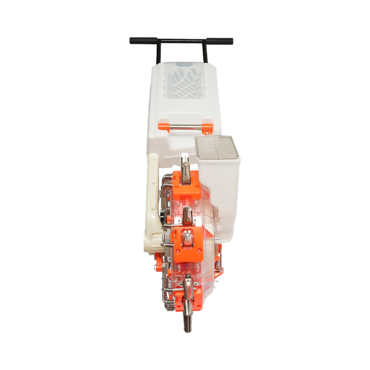 Kézi vetőgép, 7 tüskével, 8 cm vetési mélységgel, 4 literes magtartállyal, 12 literes műtrágyatartállyal – THOR