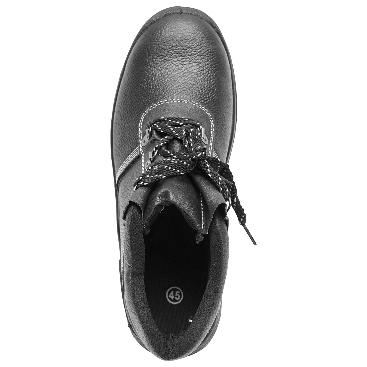 Védőbakancs, 45-ös méret, acél lábujjvédővel és talplemezzel, típus: 5003