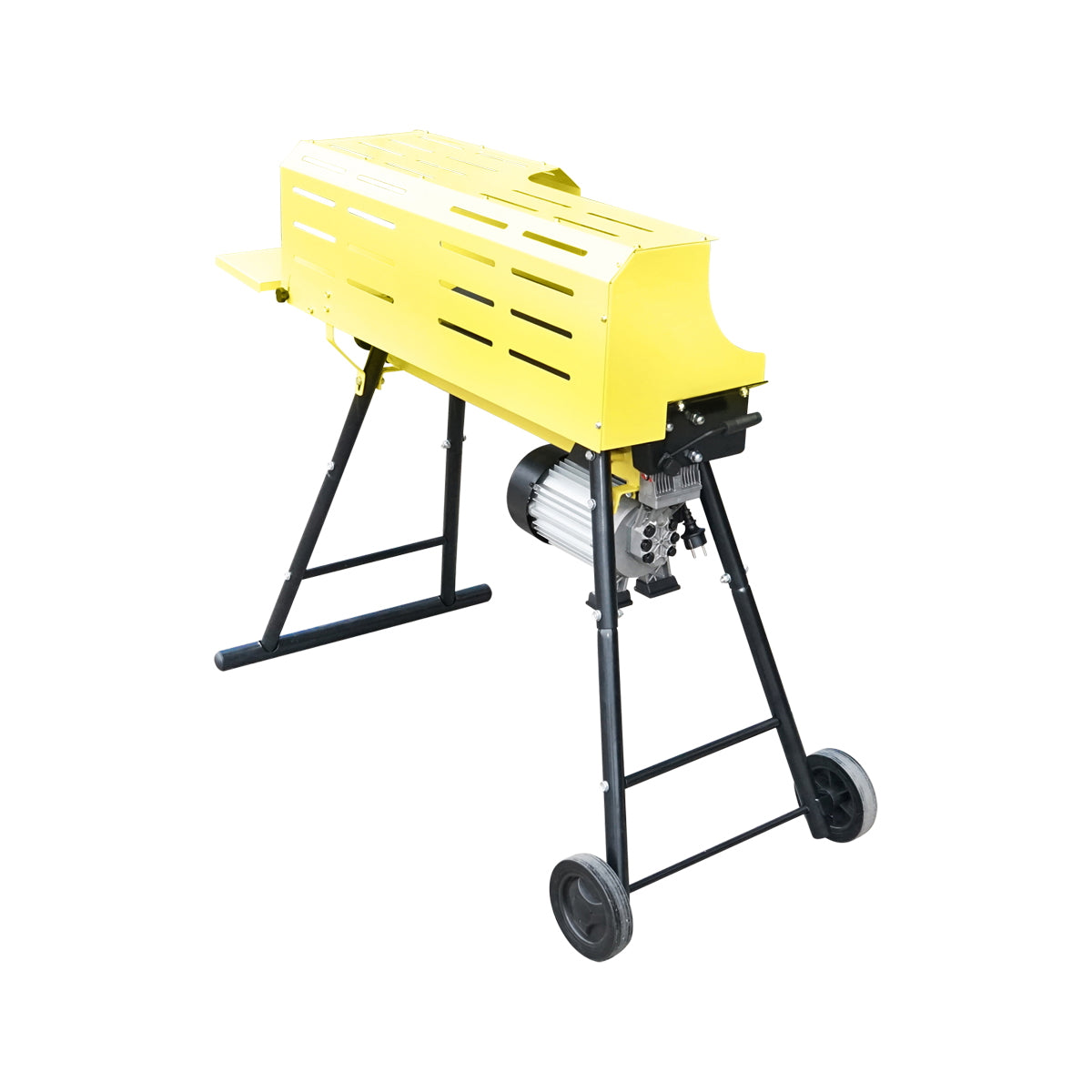 Vízszintes rönkhasító, 5 tonnás, 230 V, 2 kW, állítható magasságú állvánnyal és védelemmel, Thor