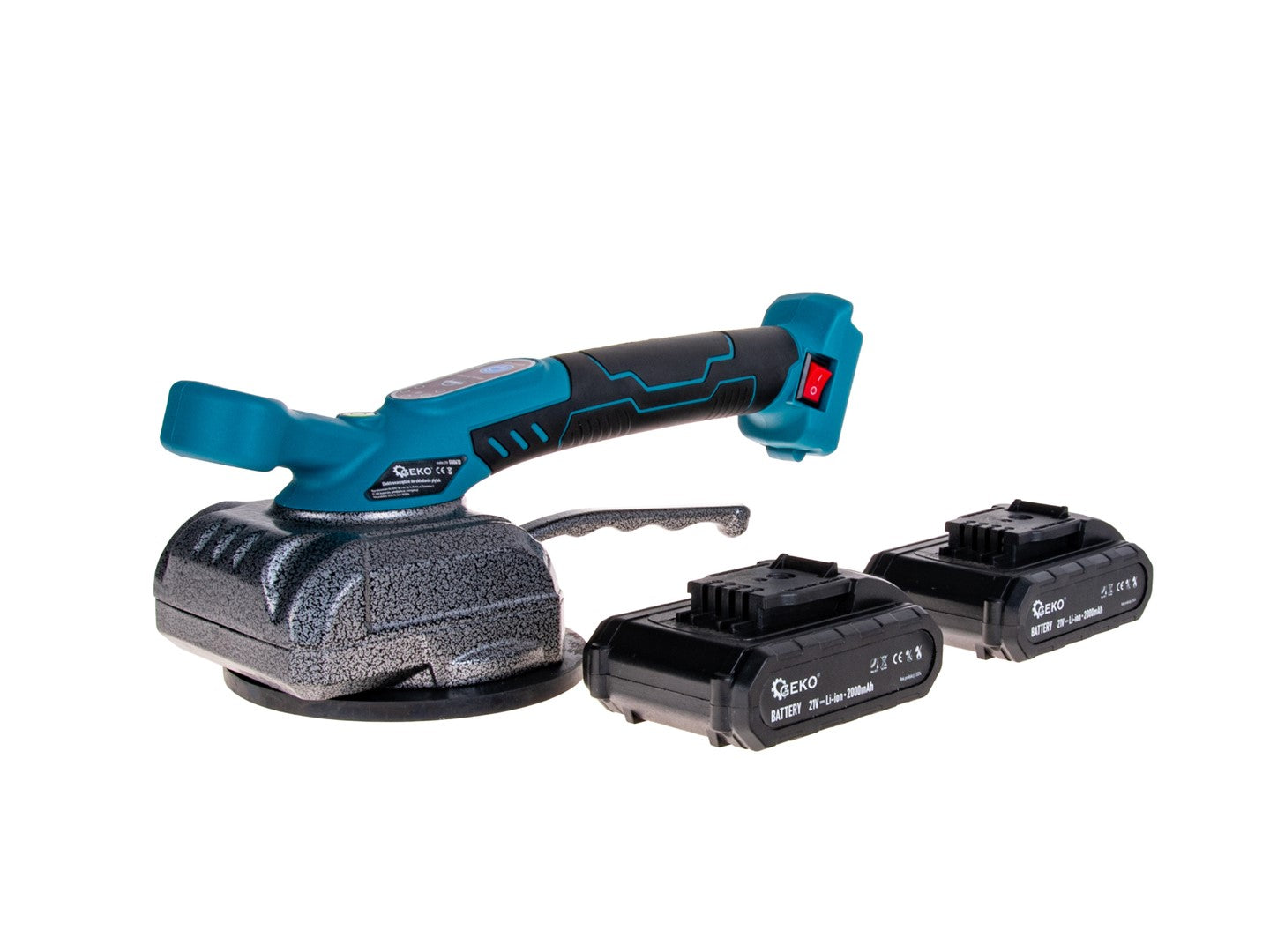 VIBRÁCIÓS TAPADÓKORONG JÁRÓLAPOKHOZ ÉS CSEMPÉKHEZ 2 AKKUMULÁTORRAL 21V 2000 MAH