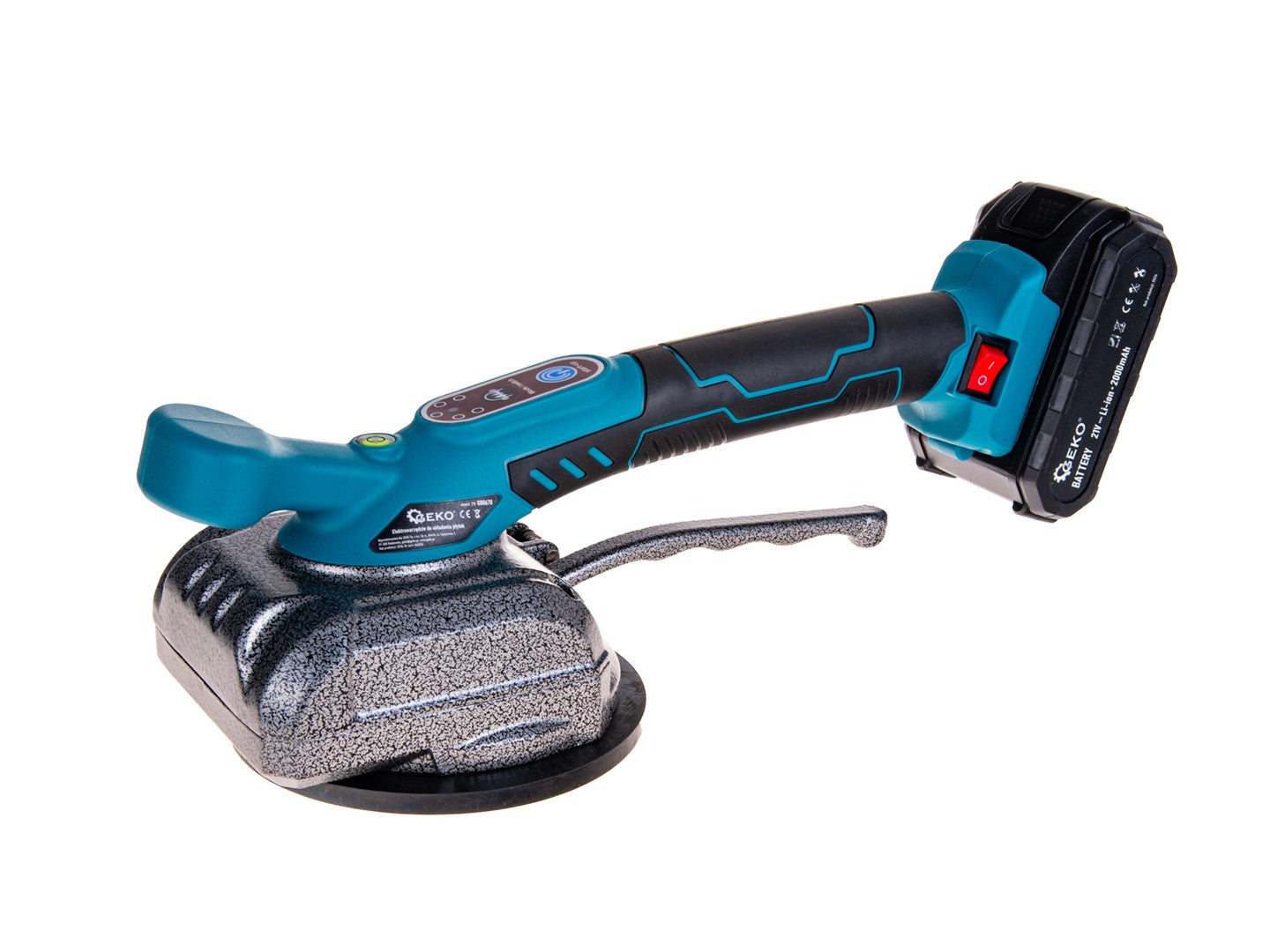 VIBRÁCIÓS TAPADÓKORONG JÁRÓLAPOKHOZ ÉS CSEMPÉKHEZ 2 AKKUMULÁTORRAL 21V 2000 MAH