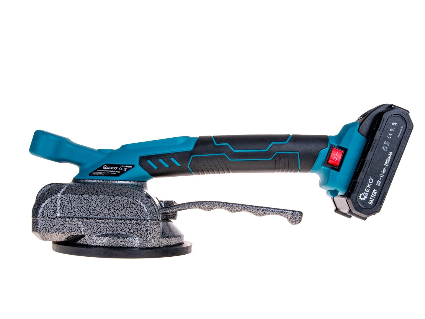 VIBRÁCIÓS TAPADÓKORONG JÁRÓLAPOKHOZ ÉS CSEMPÉKHEZ 2 AKKUMULÁTORRAL 21V 2000 MAH