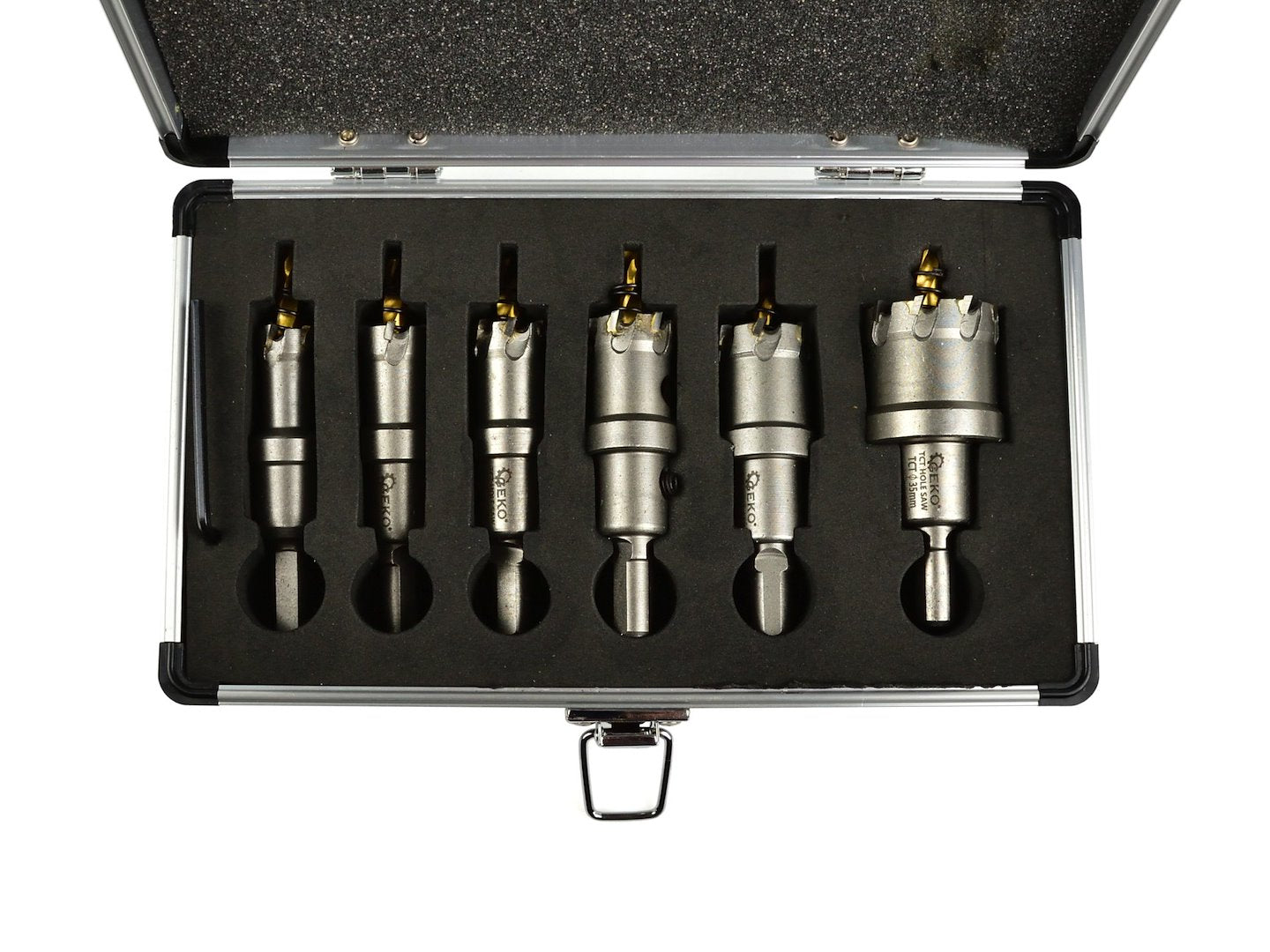 FÉM LYUKFÚRÓ KÉSZLET TCT 16–35 MM 6 DB GEKO