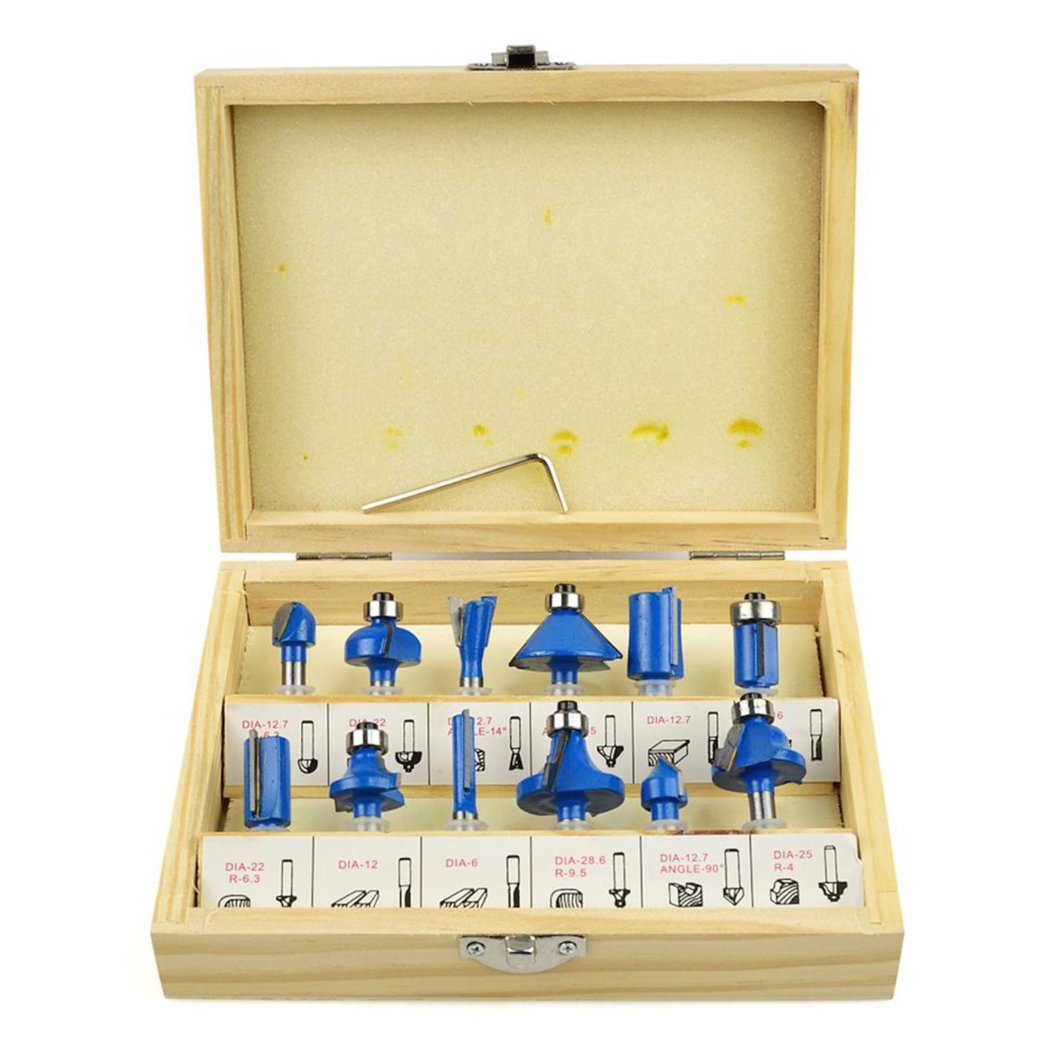 HSS MARÓFEJ KÉSZLET FÁHOZ 6 MM 12 DB GEKO