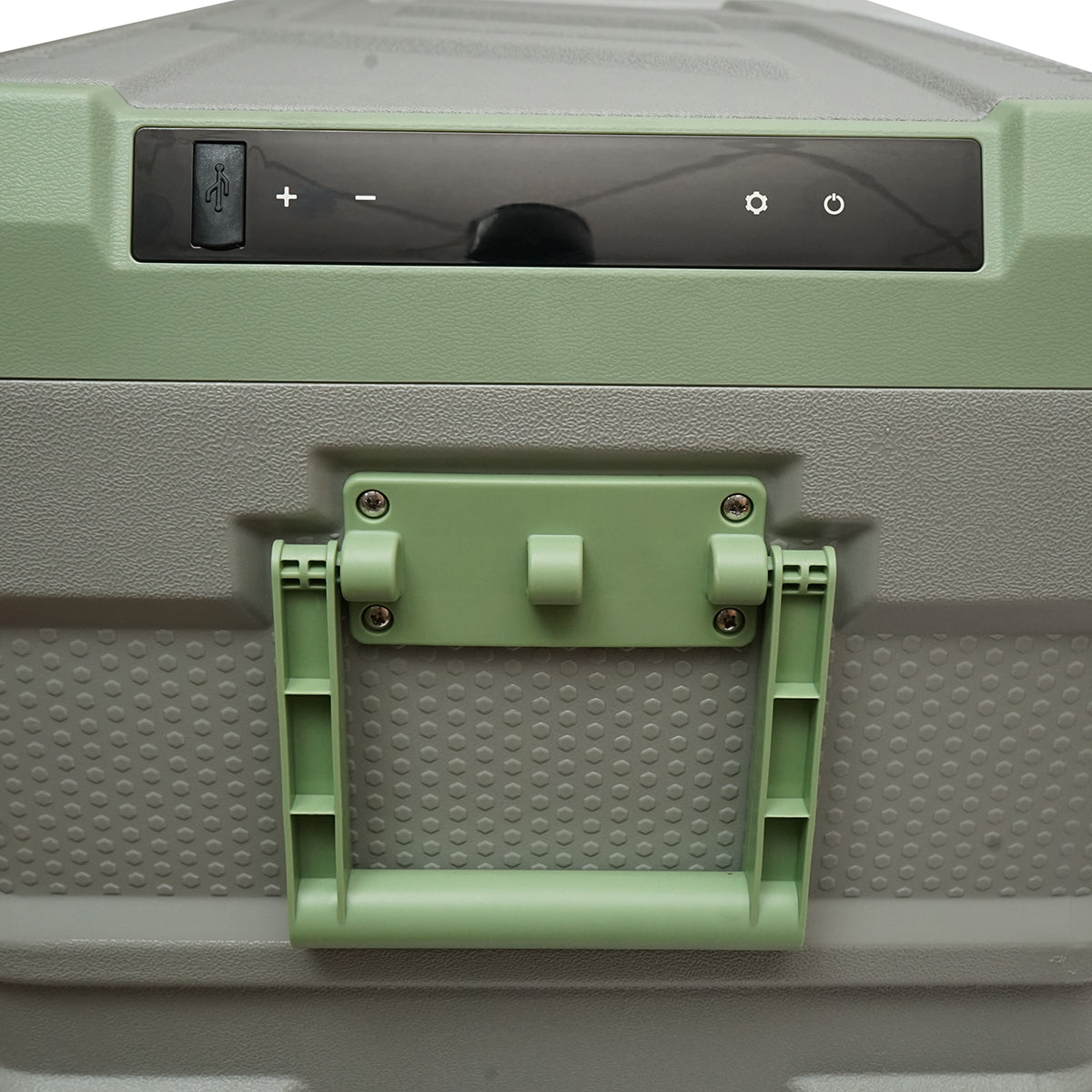 Autós hűtőszekrény kompresszorral, 60W, 64.2L kapacitás, 12–24–220V tápfeszültség, LCD kijelző, USB, 692x416x585 mm, G65 AUTOSPEED