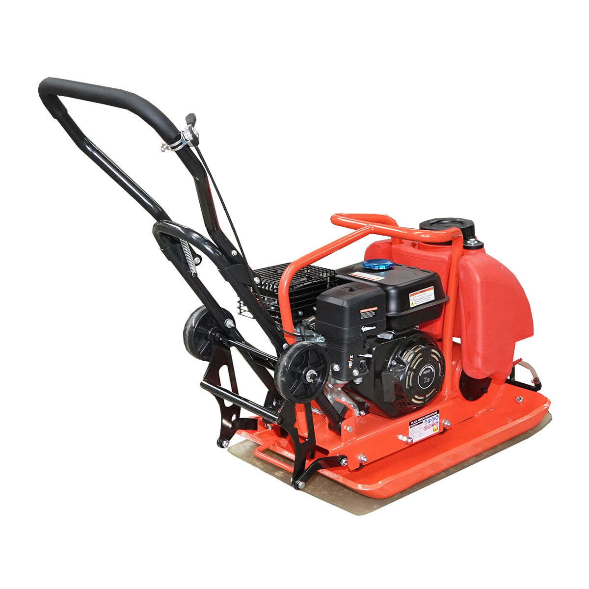 Lapvibrátor C100-A, 690×460 mm munkafelülettel, Euro 5 szabványú motorral, 196 cm³ / 6,5 LE, 5400 ford./perc, 106 kg, víztartállyal, Breckner Germany