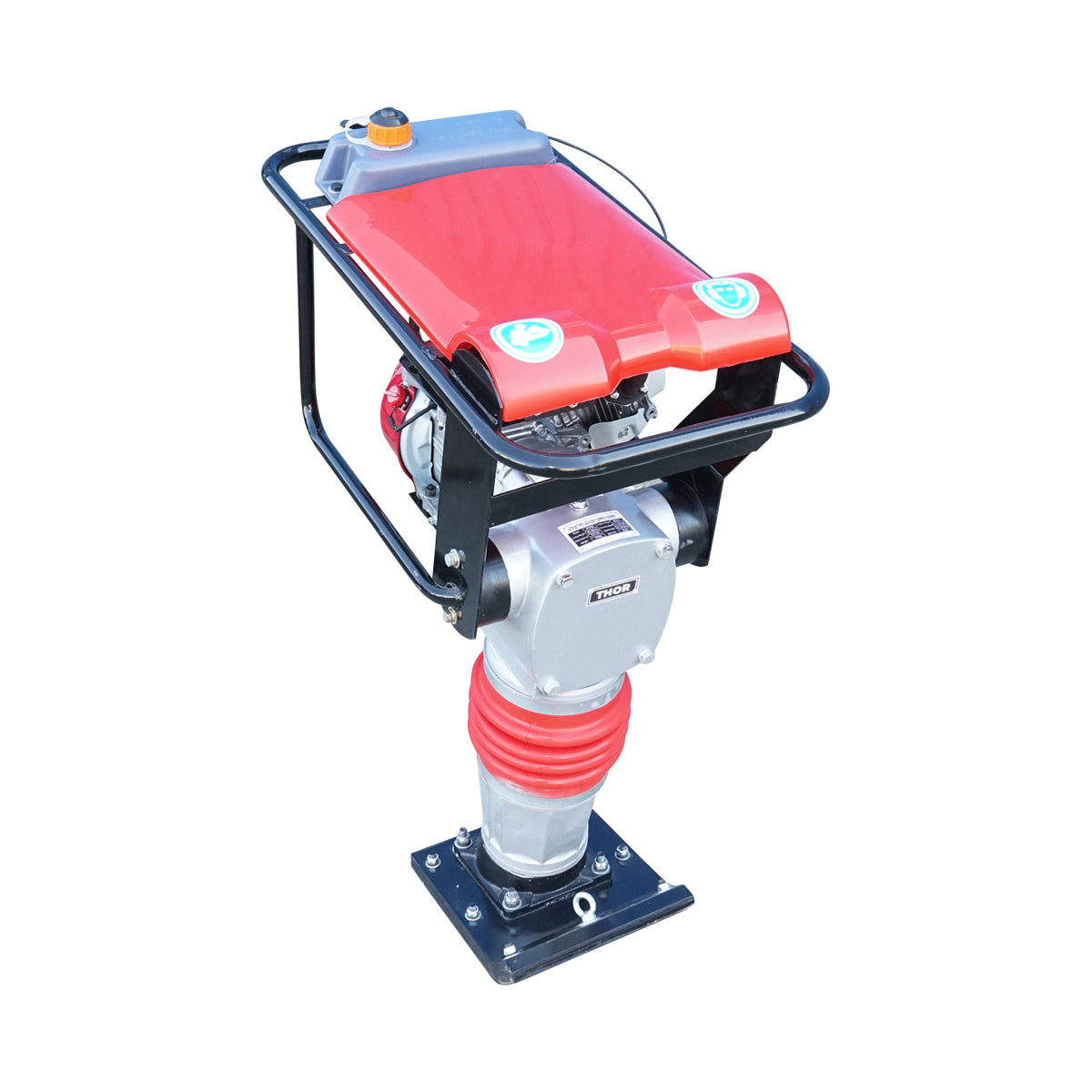 Döngölő HCR80, 280×300 mm munkafelülettel, 7 LE-s Honda benzines motorral, 55 Nm nyomaték, 85 kg, Thor