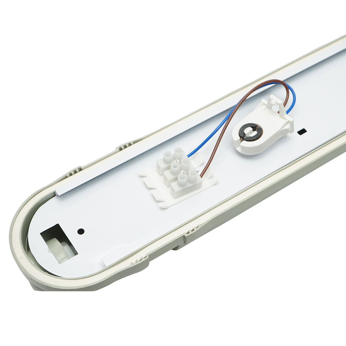 LED világítótest fluoreszkáló csőhöz, 1x58W, 220V, 1560x80x90 mm, IP65, Breckner Germany