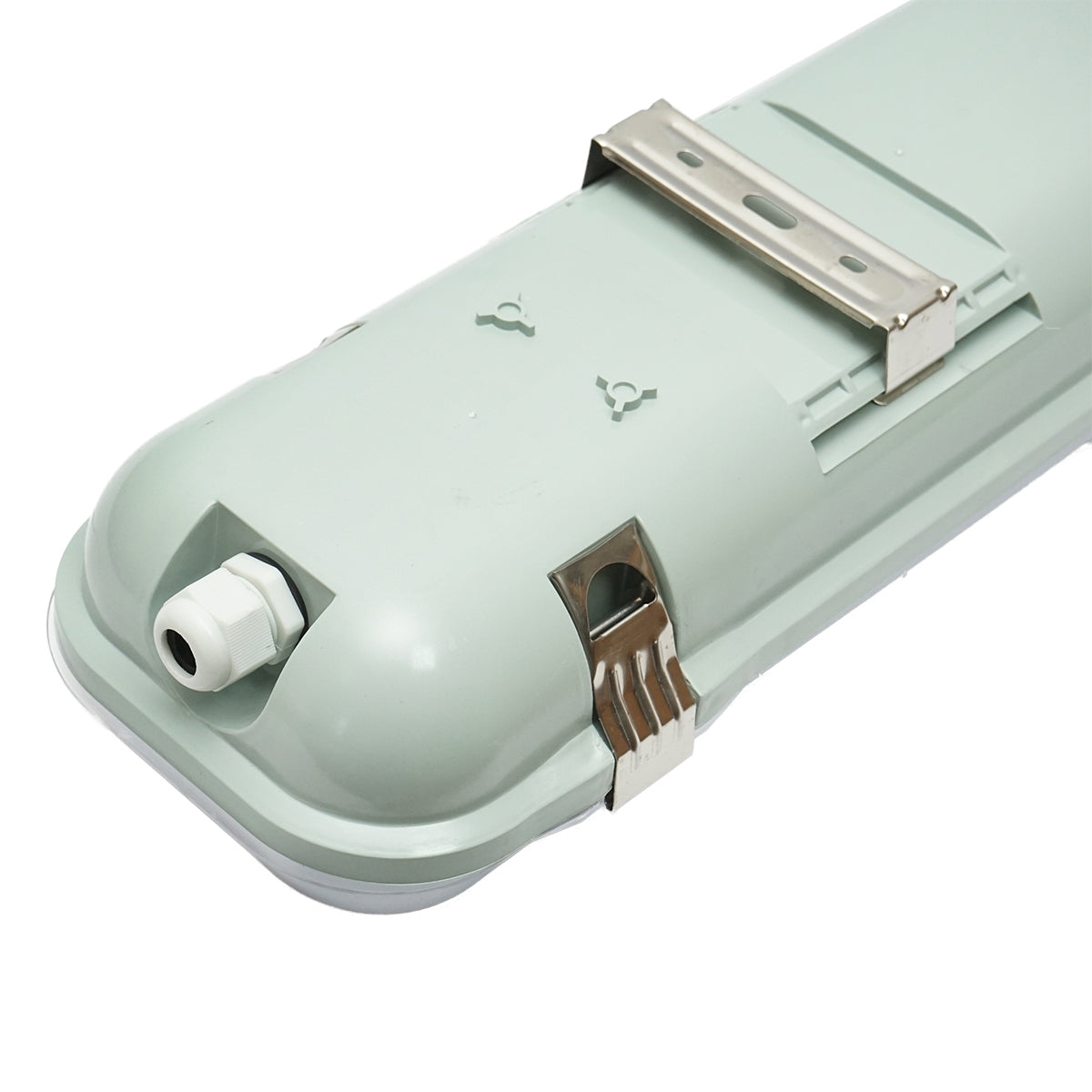 LED világítótest fluoreszkáló csőhöz, 2x36W, 220V, 1270x130x90 mm, IP65, Breckner Germany