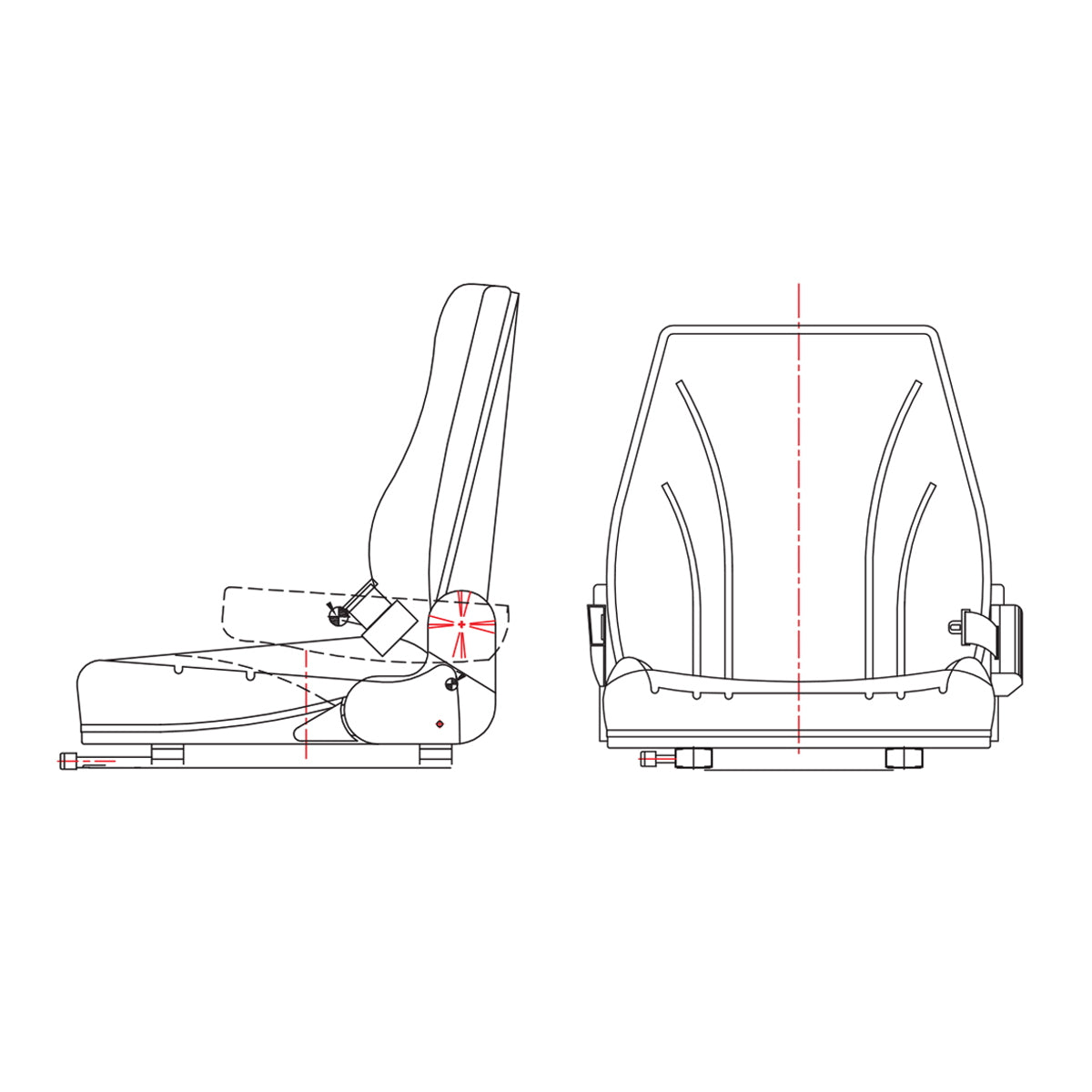 Univerzális ülés traktorhoz vagy targoncához