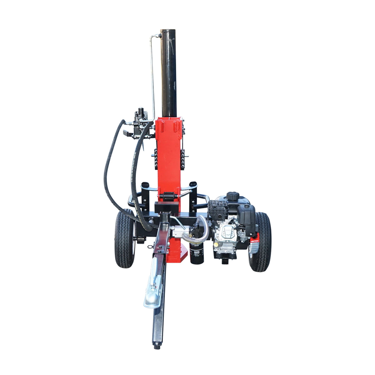 Függőleges rönkhasító, benzines motorral, 208 cm³, 22 tonnás hasítóerő, 610×400 mm rönkhöz, Breckner Germany