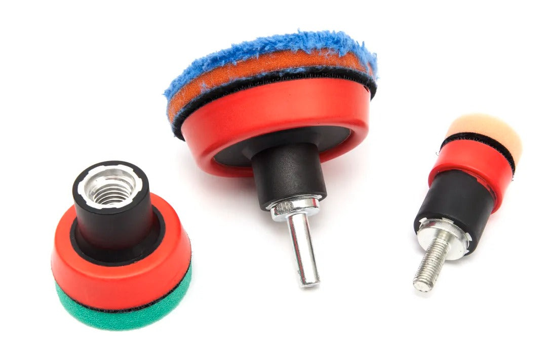 POLÍROZÓ ÉS FÉNYEZŐ SZIVACS KÉSZLET AUTÓHOZ M14X6MM MENET HBM HOLLANDIA 29 DB