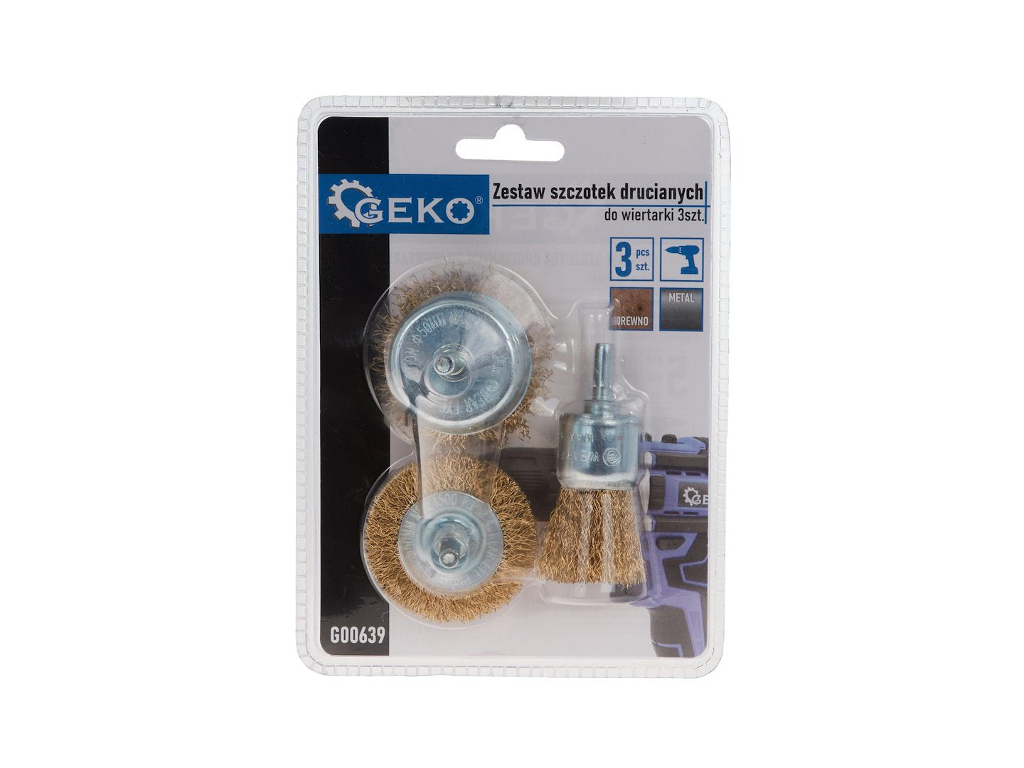 DRÓTKEFE KORONG KÉSZLET FÚRÓHOZ 3 DB