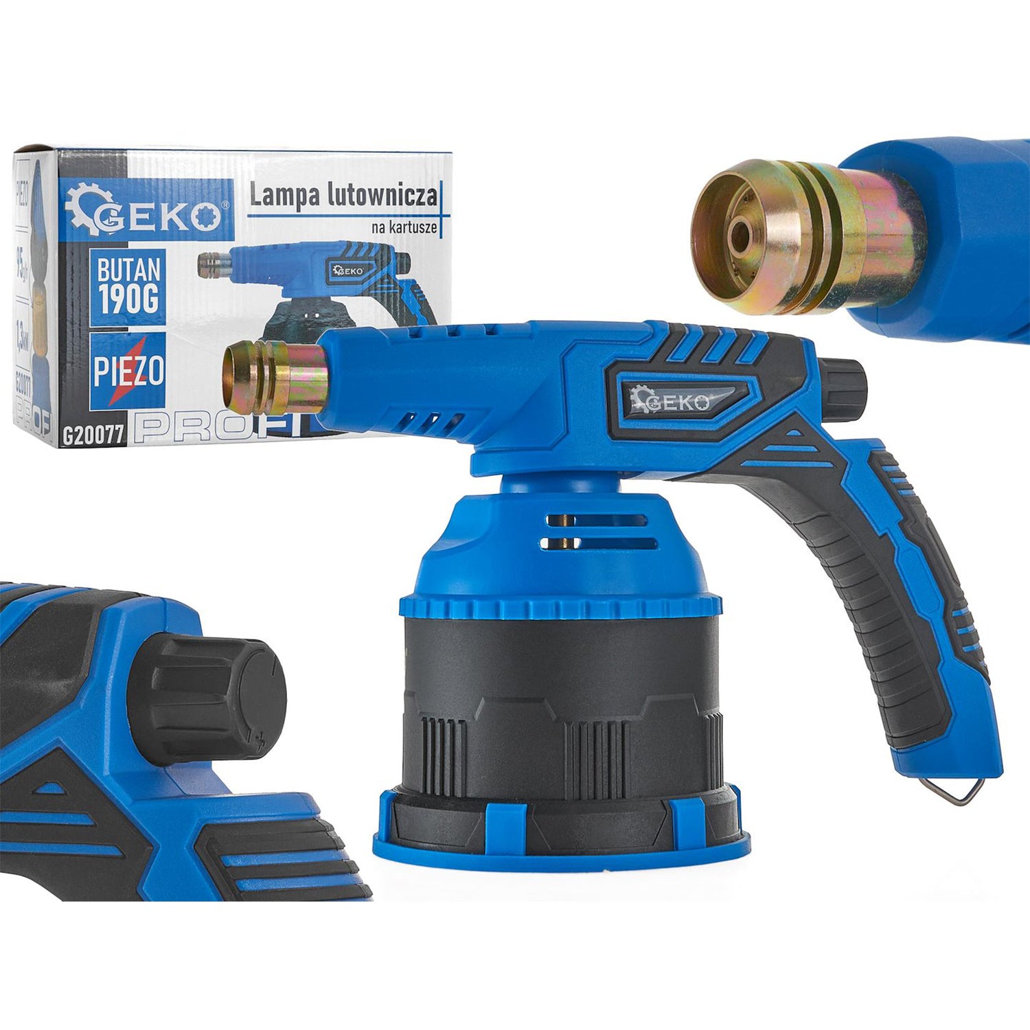 GÁZÉGŐ PIEZO GYÚJTÁSSAL 190G 1200°C GEKO