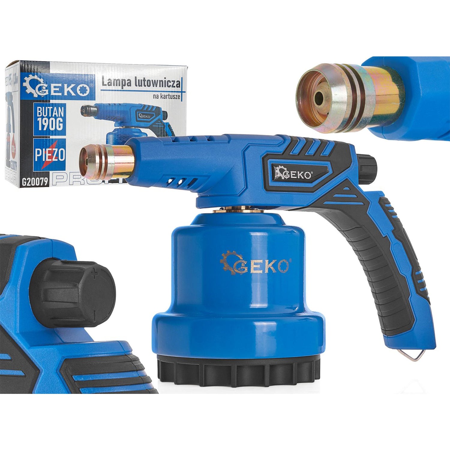 GÁZÉGŐ PIEZO GYÚJTÁSSAL FÉMHEZ 190G 1200°C GEKO